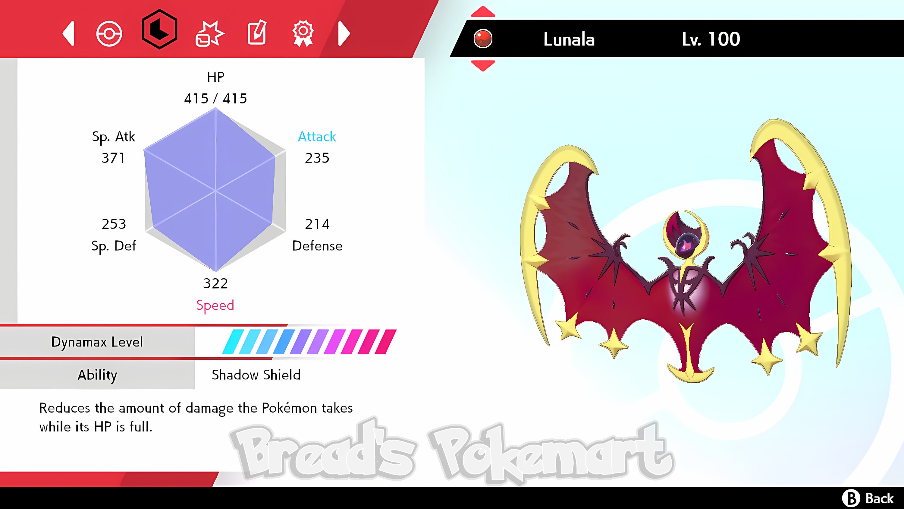 ✨ Shiny LUNALA 6IV Event ✨ Pokemon Ultra Sun and Moon 3DS 🚀 Legendary +EVs