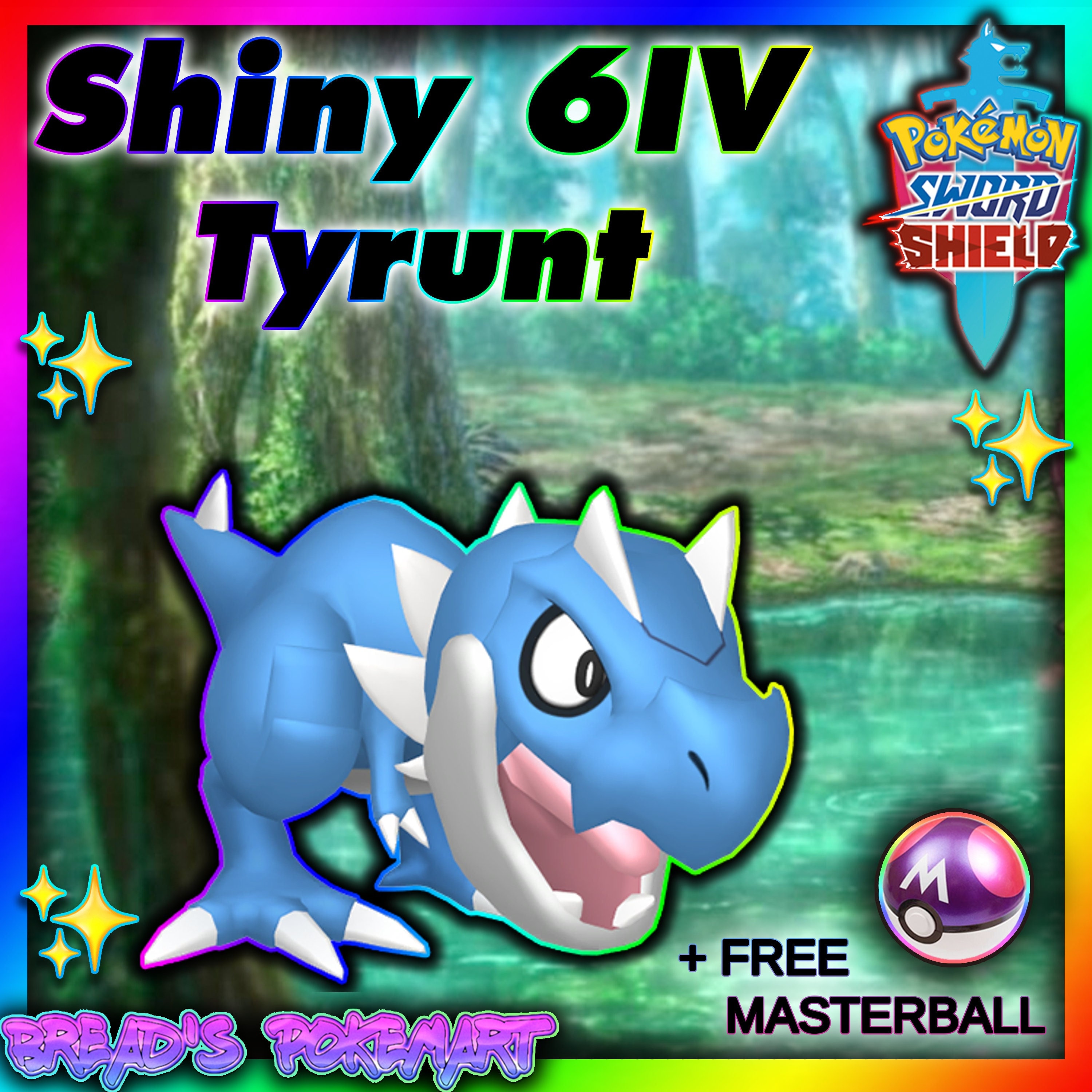 Pokemon Sword And Shield Tyrunt Ultra Shiny 6iv Pokemon Etsy