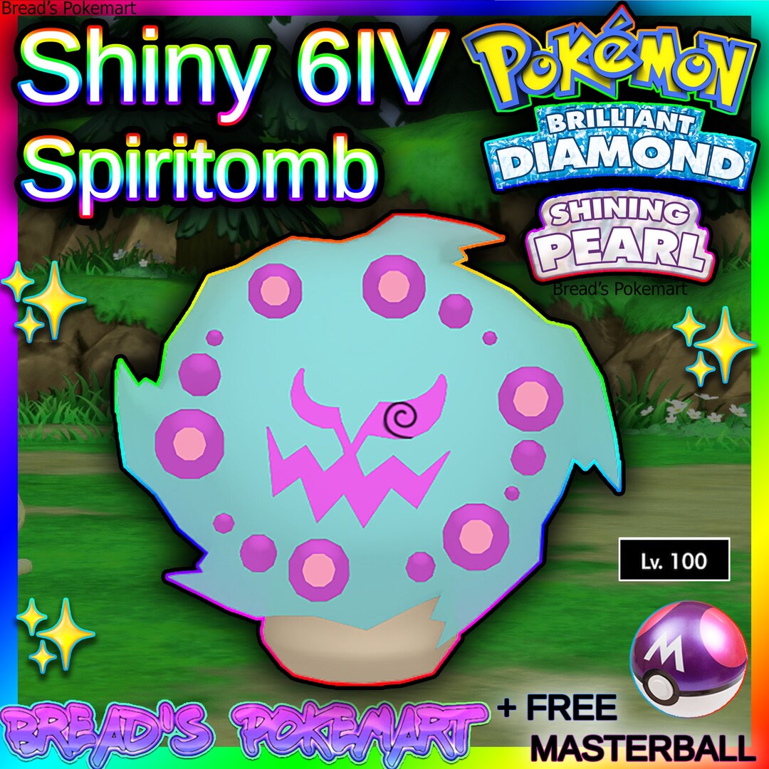 POKEMON SWORD and SHIELD ✨SHINY✨ Spiritomb w/ Best IVs. Any held item