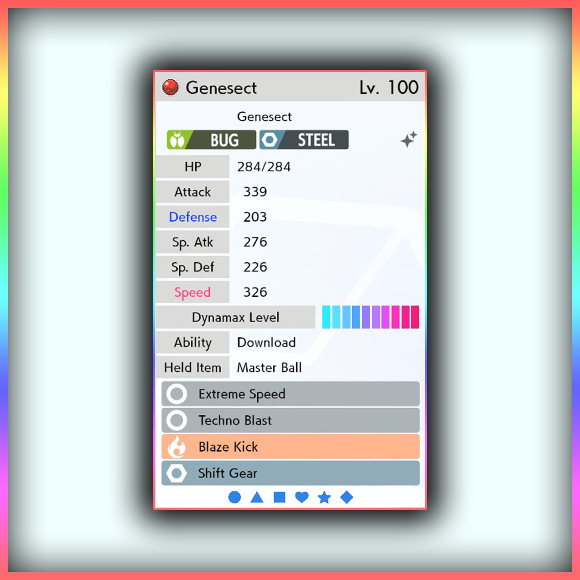 Pokemon 10649 Shiny Mega Genesect Pokedex: Evolution, Moves, Location, Stats