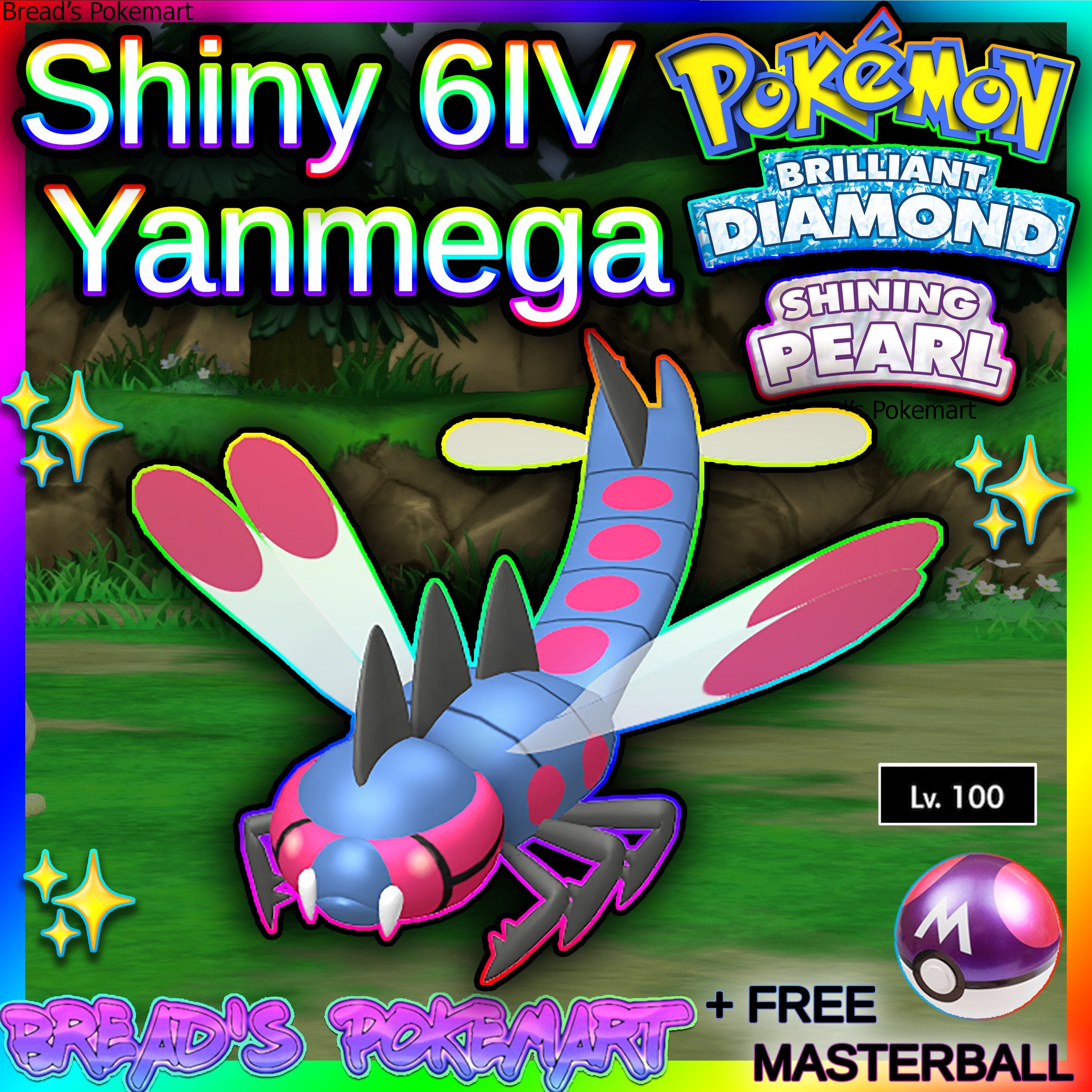 Shiny ROSERADE 6IV // Pokemon Brilliant Diamond & (Instant Download) 