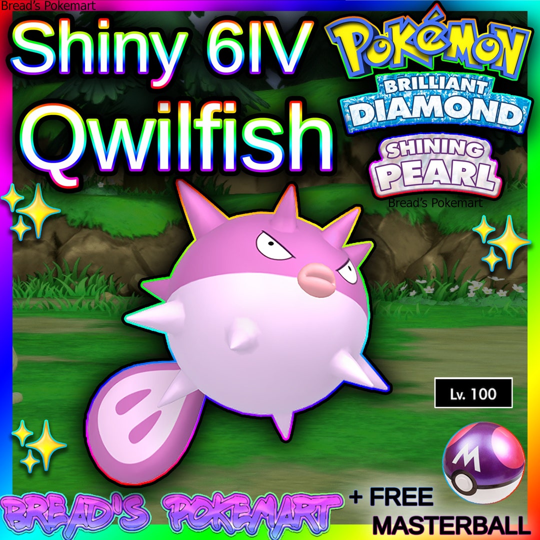 Shiny QWILFISH 6IV / Pokemon Brilliant Diamond and Shining Etsy