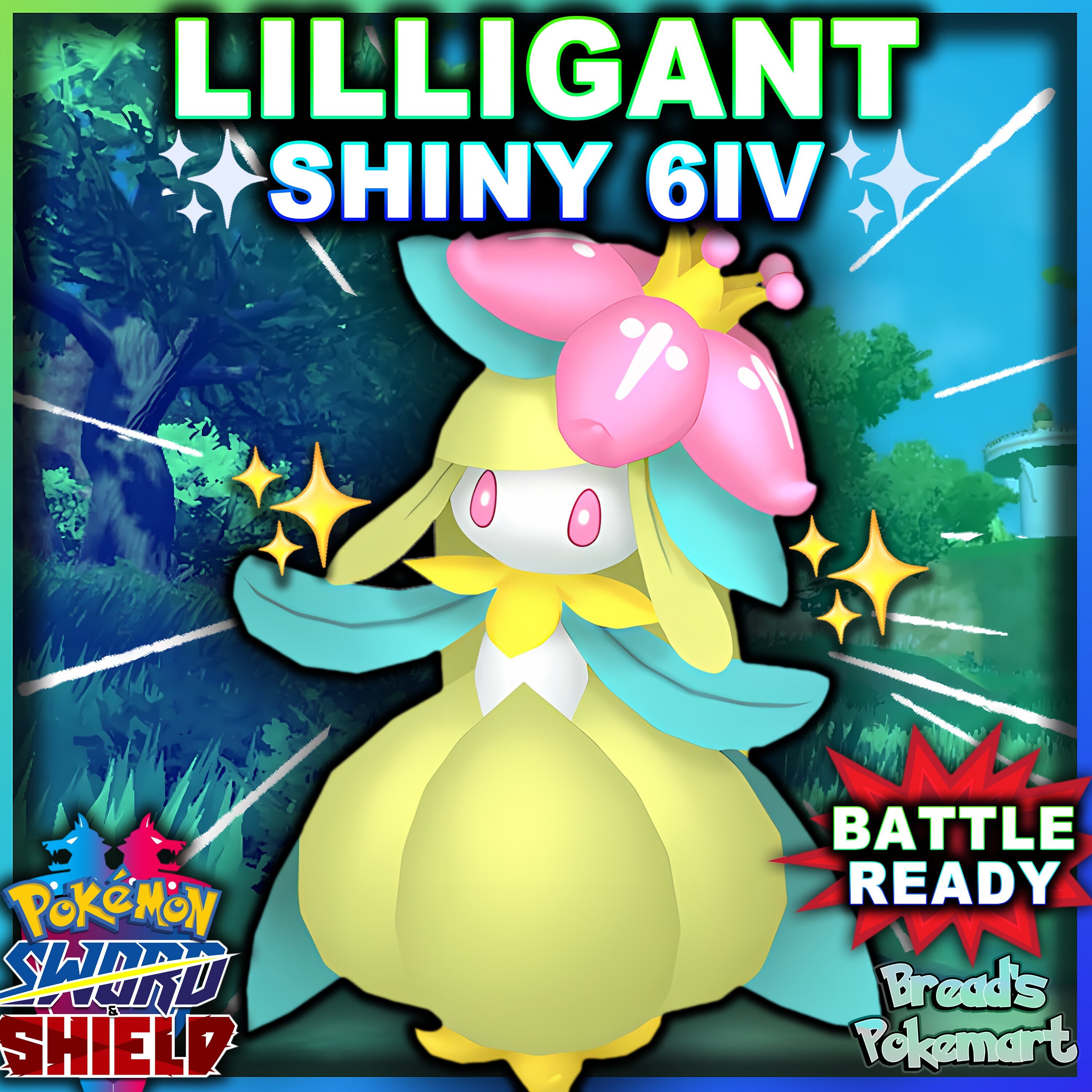 Pokemon Sword and Shield Shiny Palkia 6IV-EV Trained