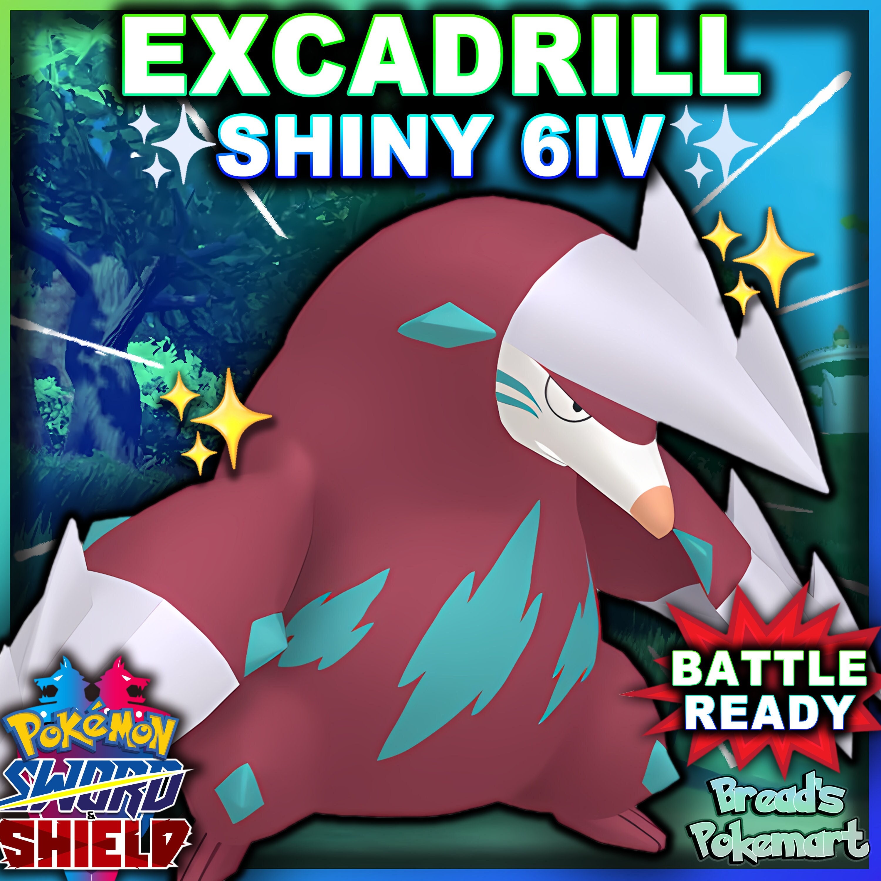 Pokemon Sword and Shield Zekrom 6IV-EV Trained