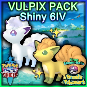 Shiny Vulpix/Ninetales Alola Form 6IV - Pokemon S/M US/UM Let's Go  Sword/Shield