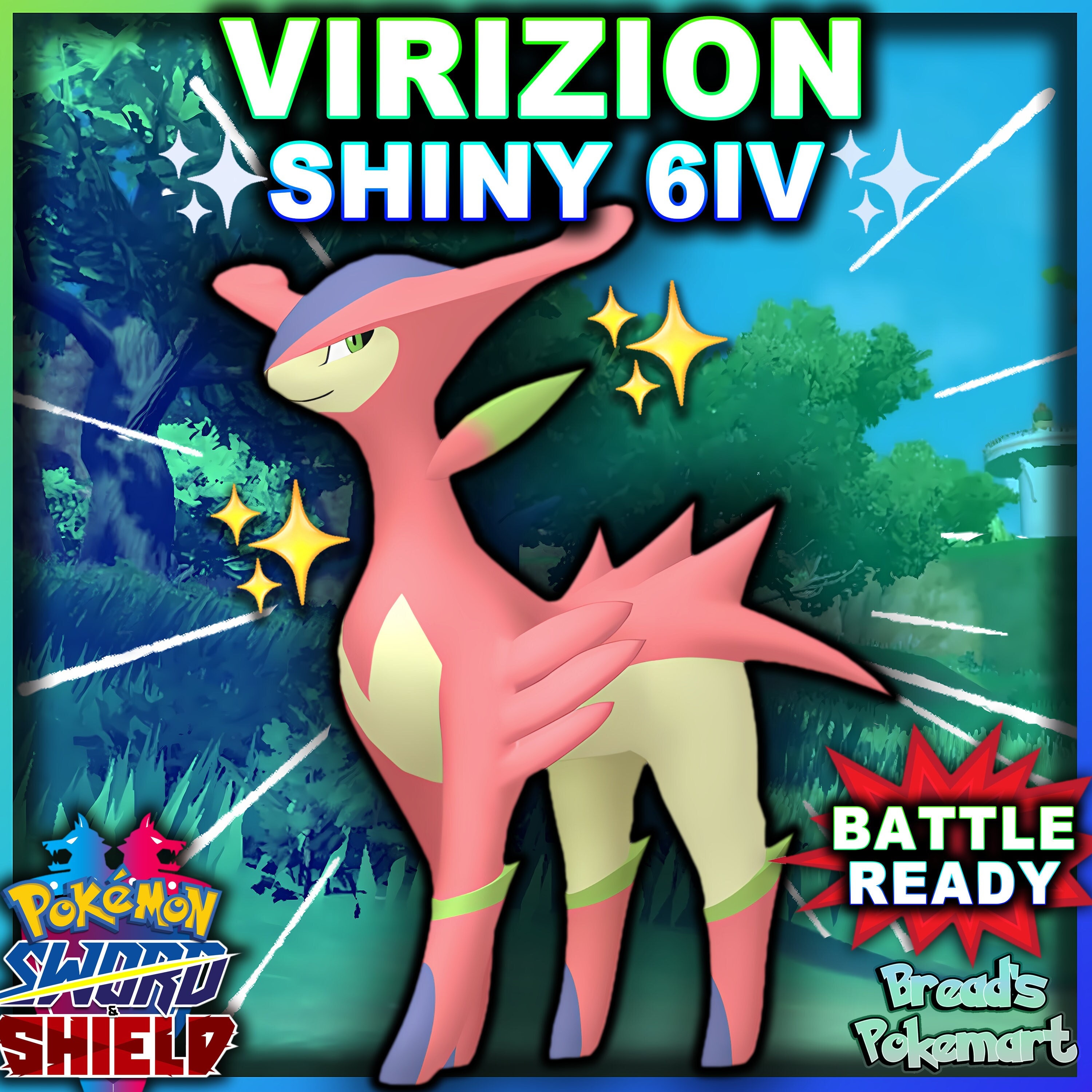 SHINY ZEKROM 6IV Legendary / Pokemon Sword and Shield / -  Sweden