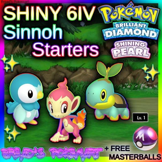 Pokemon Brilliant Diamond & Shining Pearl ALL 6IV SHINY LEGENDARIES 30 Pack