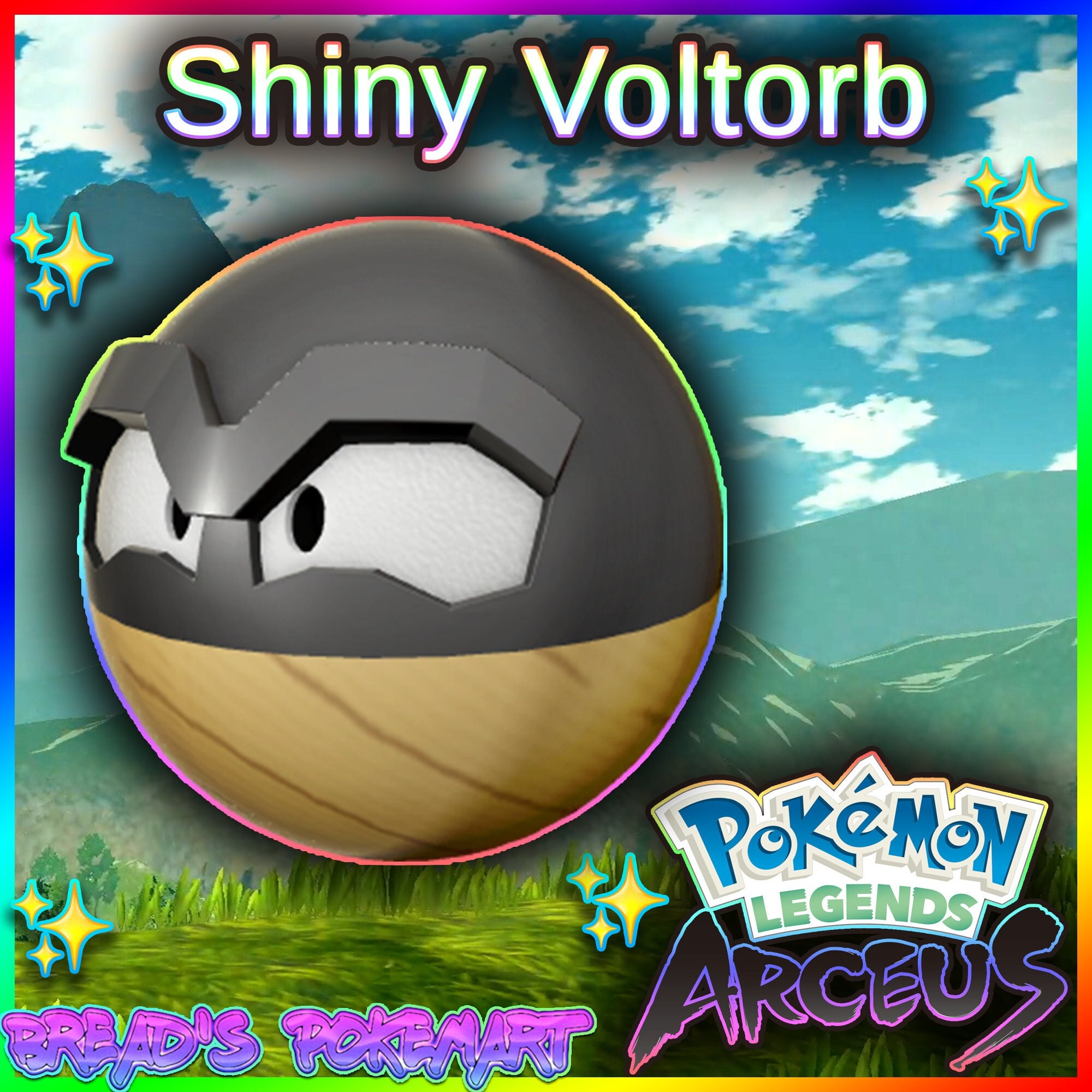 Shiny Voltorb alpha best Stats // Pokemon (Instant Download) 
