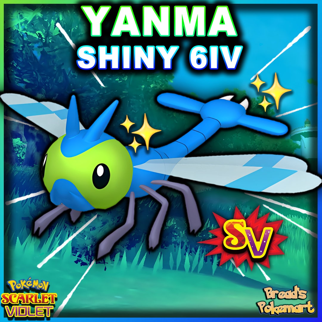 YANMA Shiny 6IV / Pokemon Scarlet and Violet / Lv1 Ready to Etsy