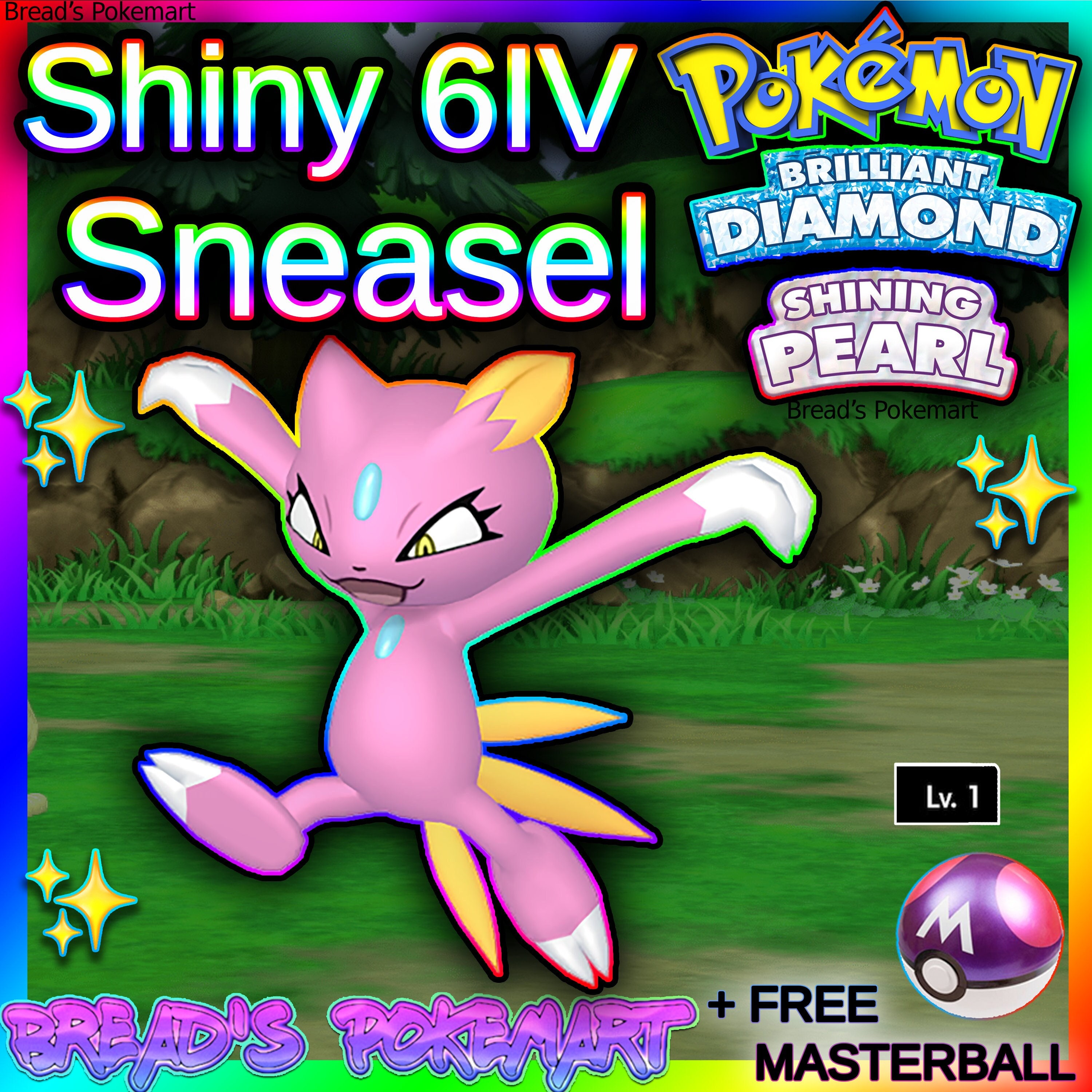 ✨Brilliant Diamond & Shining Pearl✨ Shiny Egg Starters 6IV, Pokémon