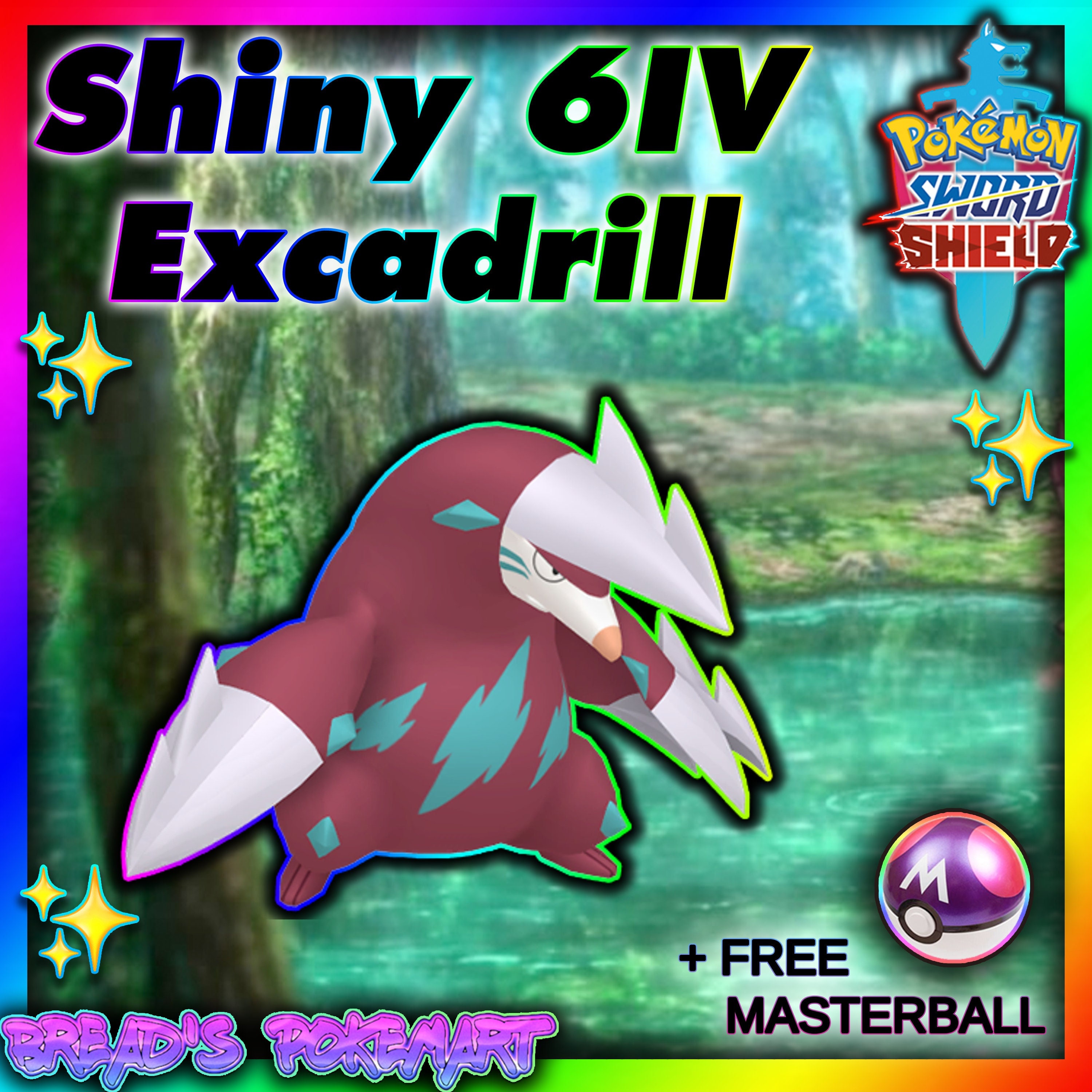 Ultra SHINY 6IV TOXEL // Pokemon Sword and Shield // Lv1 // -  Israel