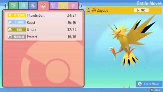 Pokemon Sword and Shield Shiny Zapdos 6IV-EV Trained