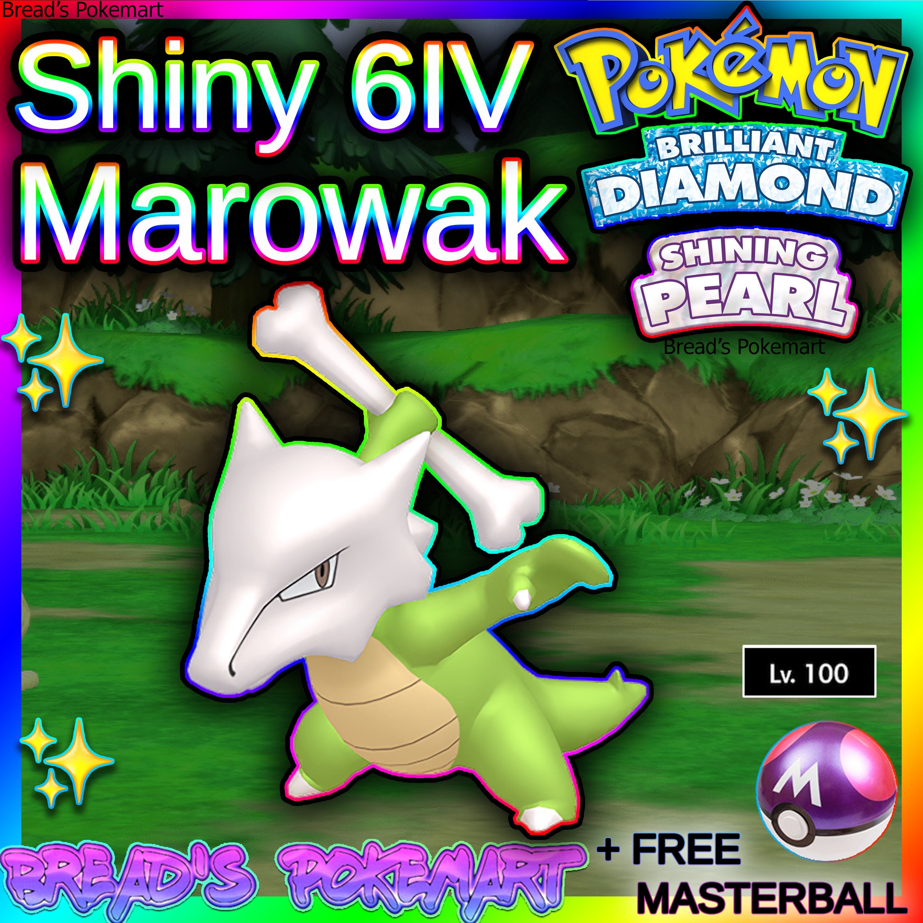 Shiny MAROWAK 6IV / Pokemon Brilliant Diamond and Shining -  Singapore
