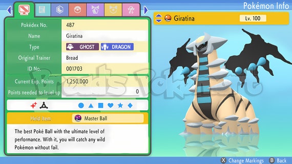 Giratina (Altered Forme) • Competitive • 6IVs • Level 100 • Online