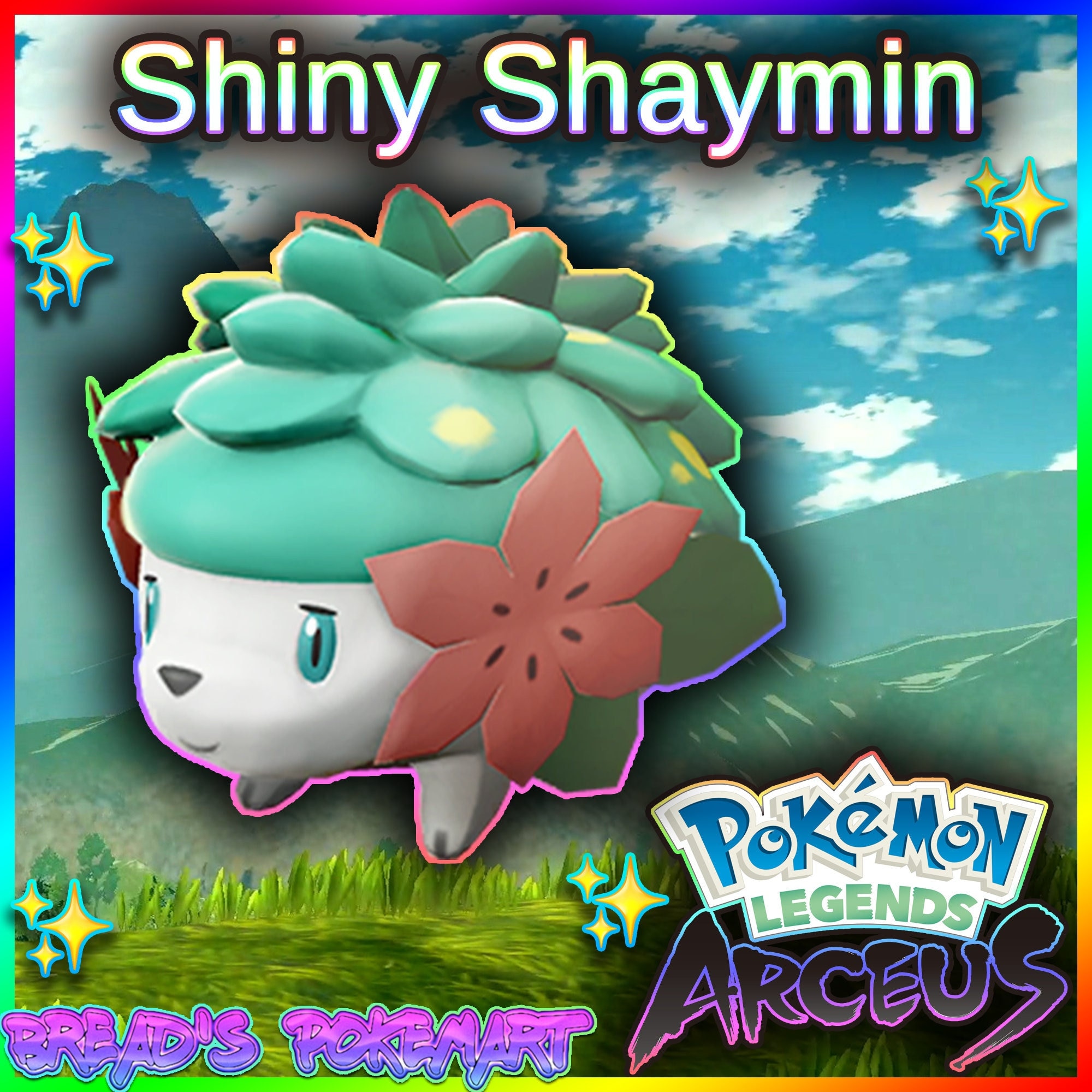 Shaymin Sky Forme v.2: Shining  Dog pokemon, Shiny pokemon, Cool pokemon