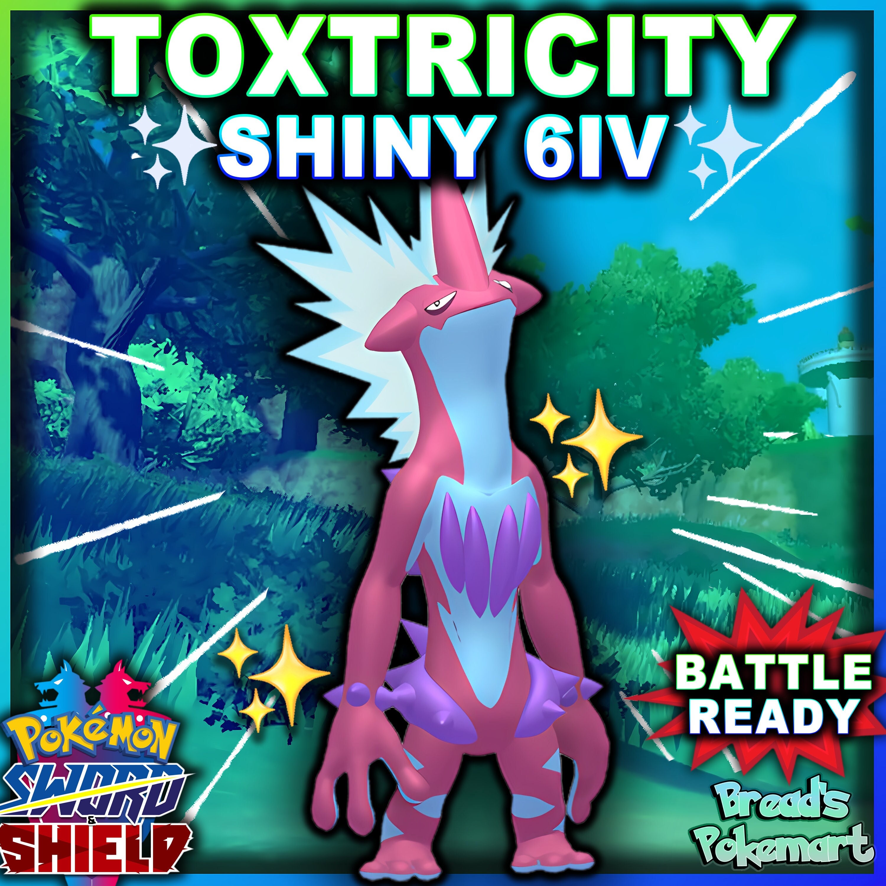 Evolving SHINY TOXEL to SHINY TOXTRICITY in Pokemon Sword & Shield - All  Shiny Toxtricity Forms 