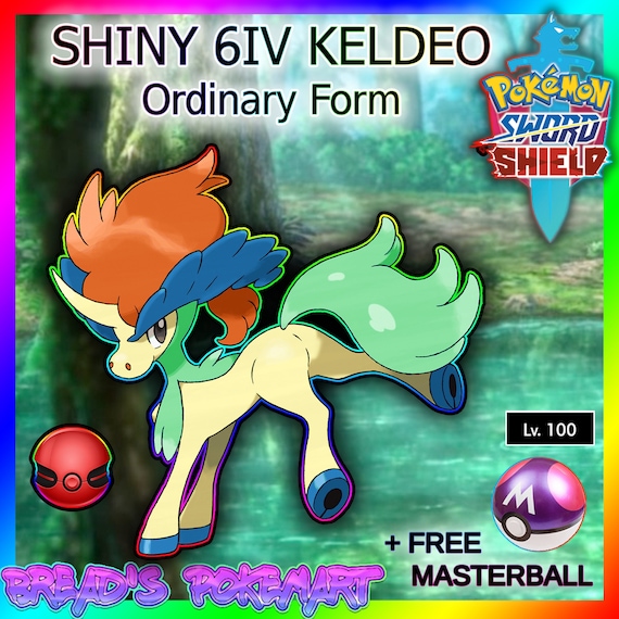Pokemon Sword & Shield // SHINY 6IV KELDEO Regular (Instant Download) 
