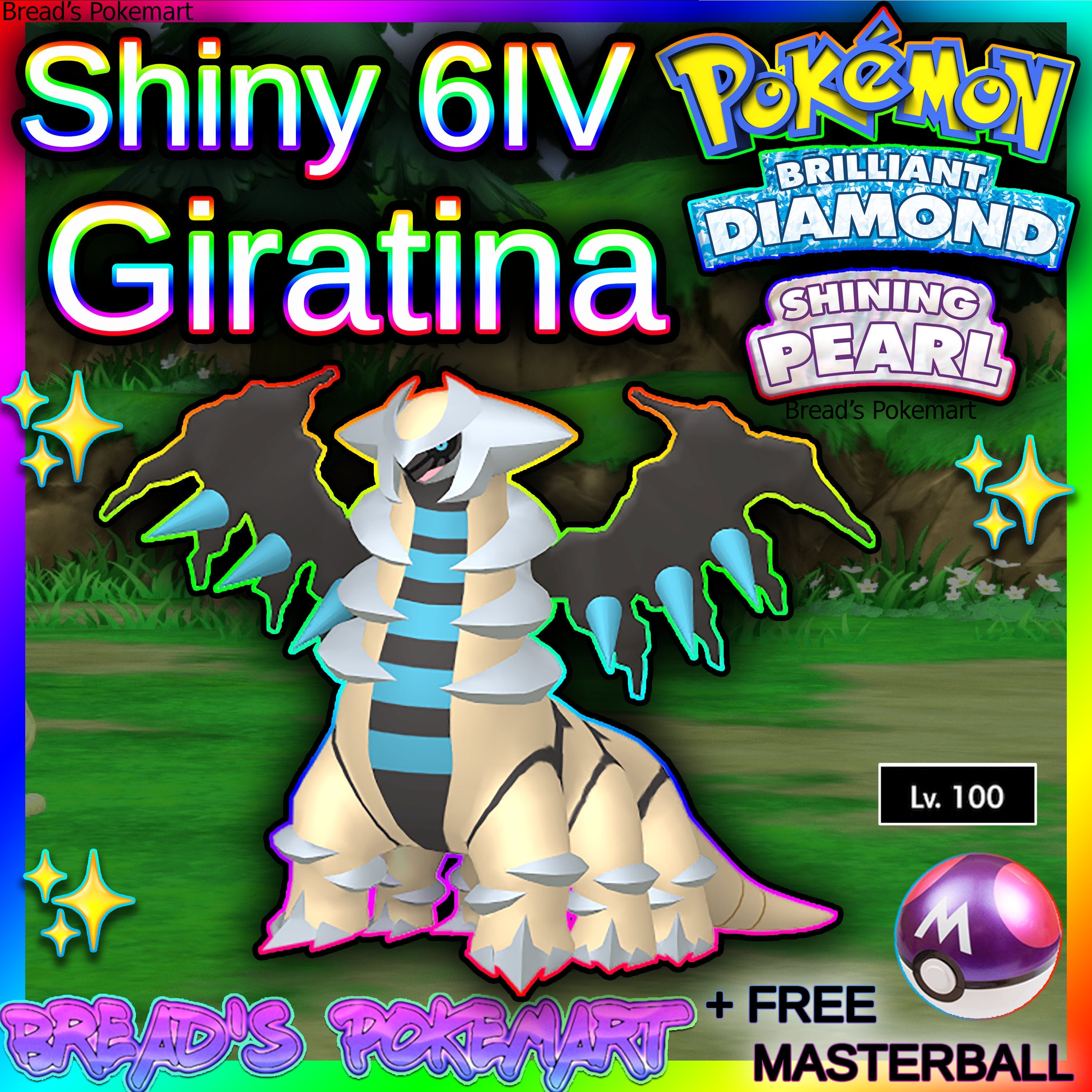 Pokemon HOME // Shiny Dialga Palkia Giratina 6IV (Instant Download) 
