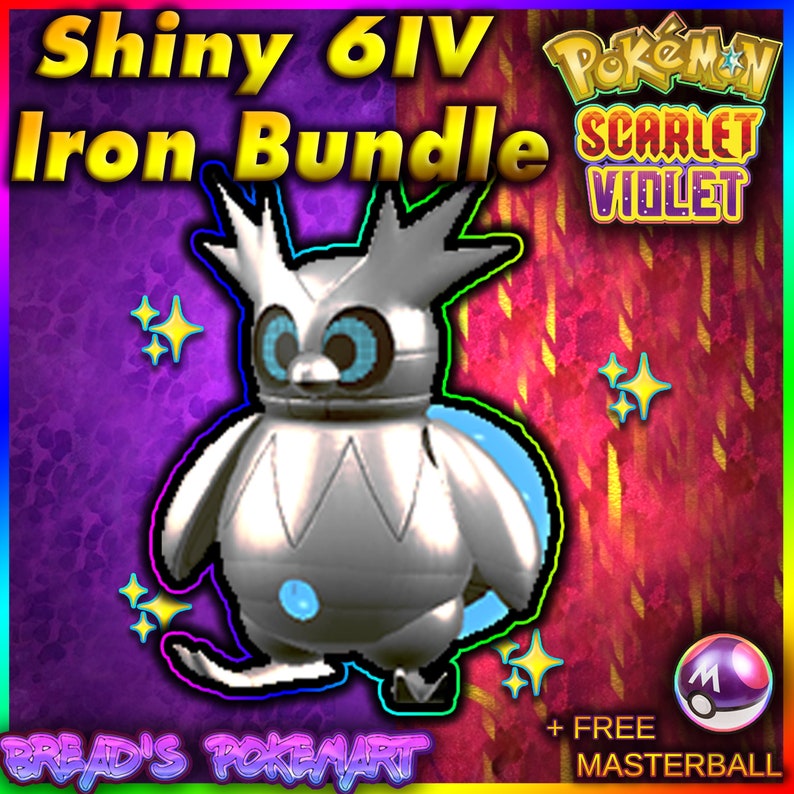 IRON BUNDLE SHINY 6IV Paradox Form // Pokemon Scarlet and Etsy
