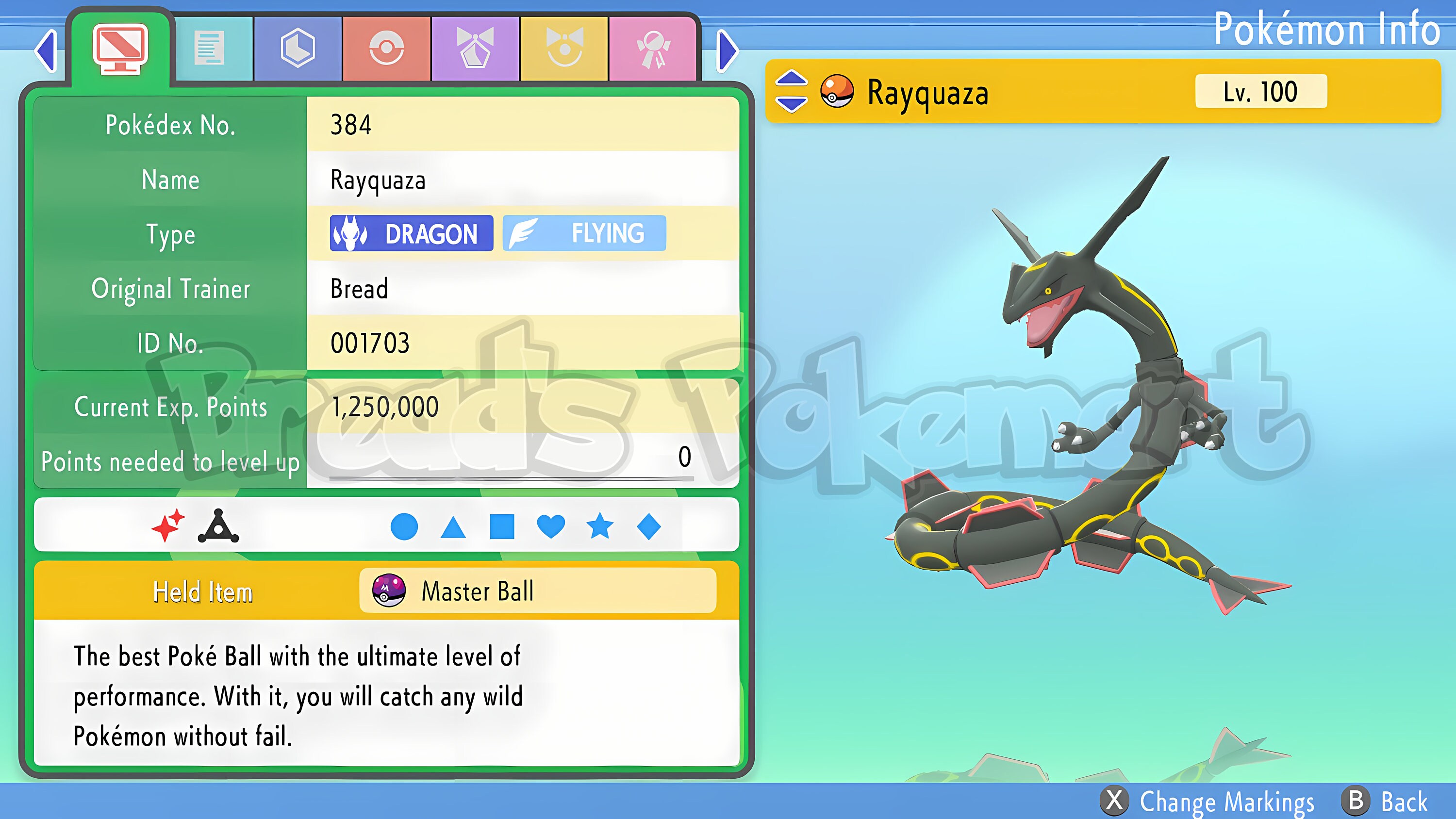 Ultra Shiny 6IV RAYQUAZA / Pokemon Sword and Shield / Hoenn 