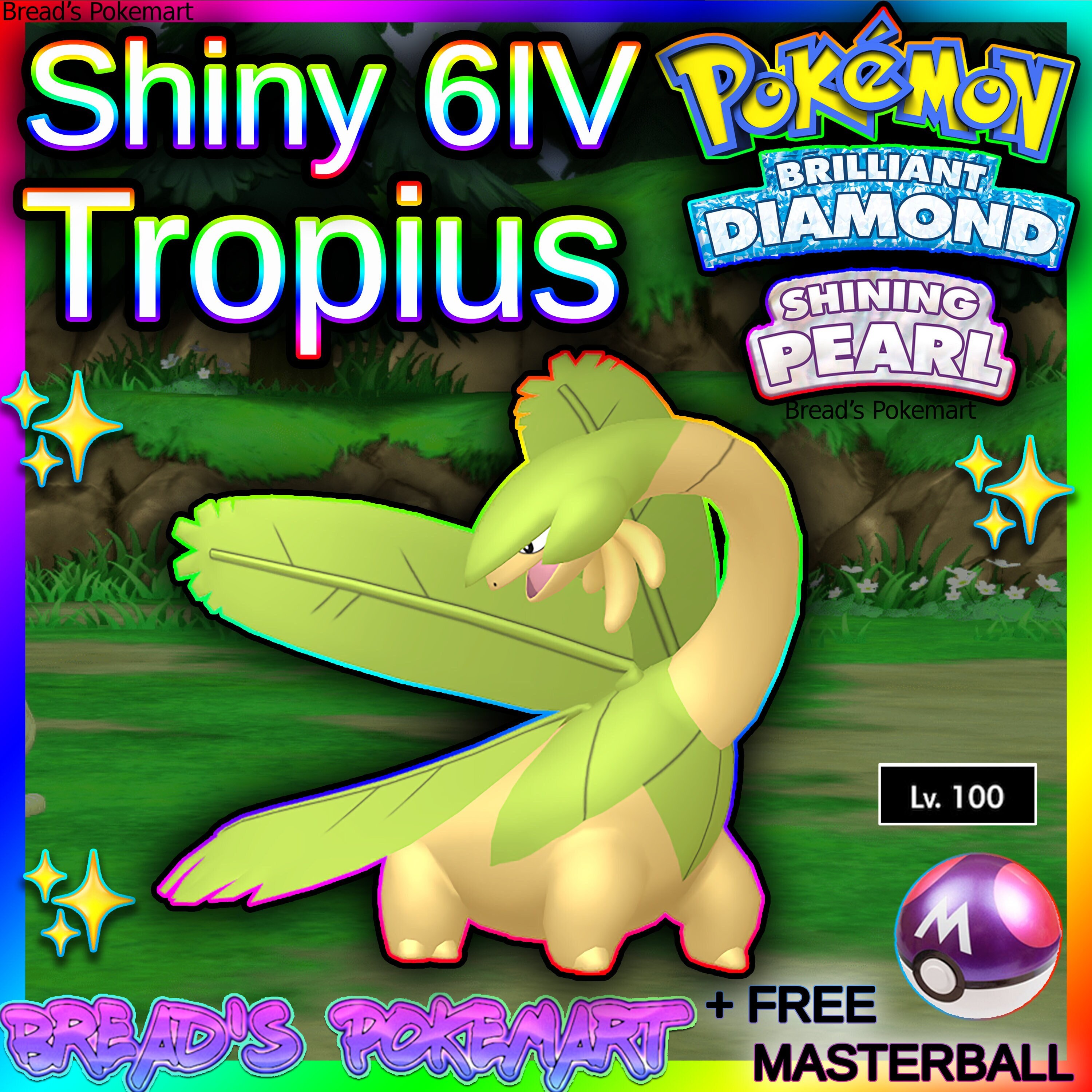 Shiny LEAFEON 6IV Pokemon Sword and Shield Brilliant Diamond -  Portugal