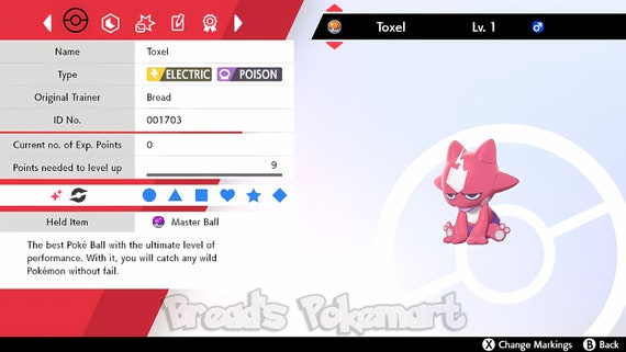 Buy Ultra SHINY 6IV TOXEL // Pokemon Sword and Shield // Lv1 // Online in  India 