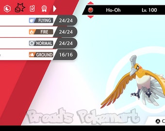 Ultra Shiny 6IV HO-OH / Pokemon Sword and Shield / Johto -  Denmark