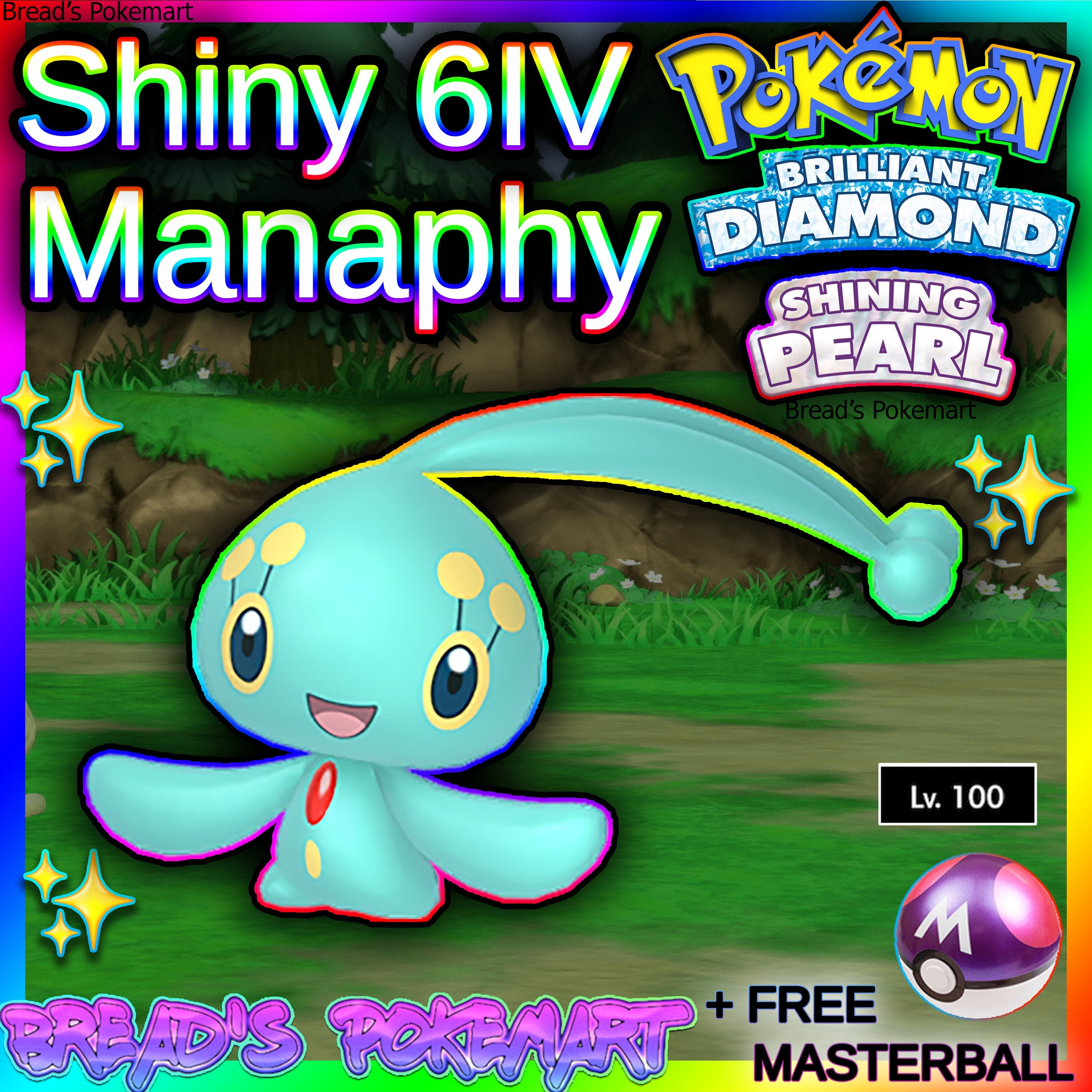 Pokemon Home // Phione Manaphy 6IV Mythical Events Pack // 