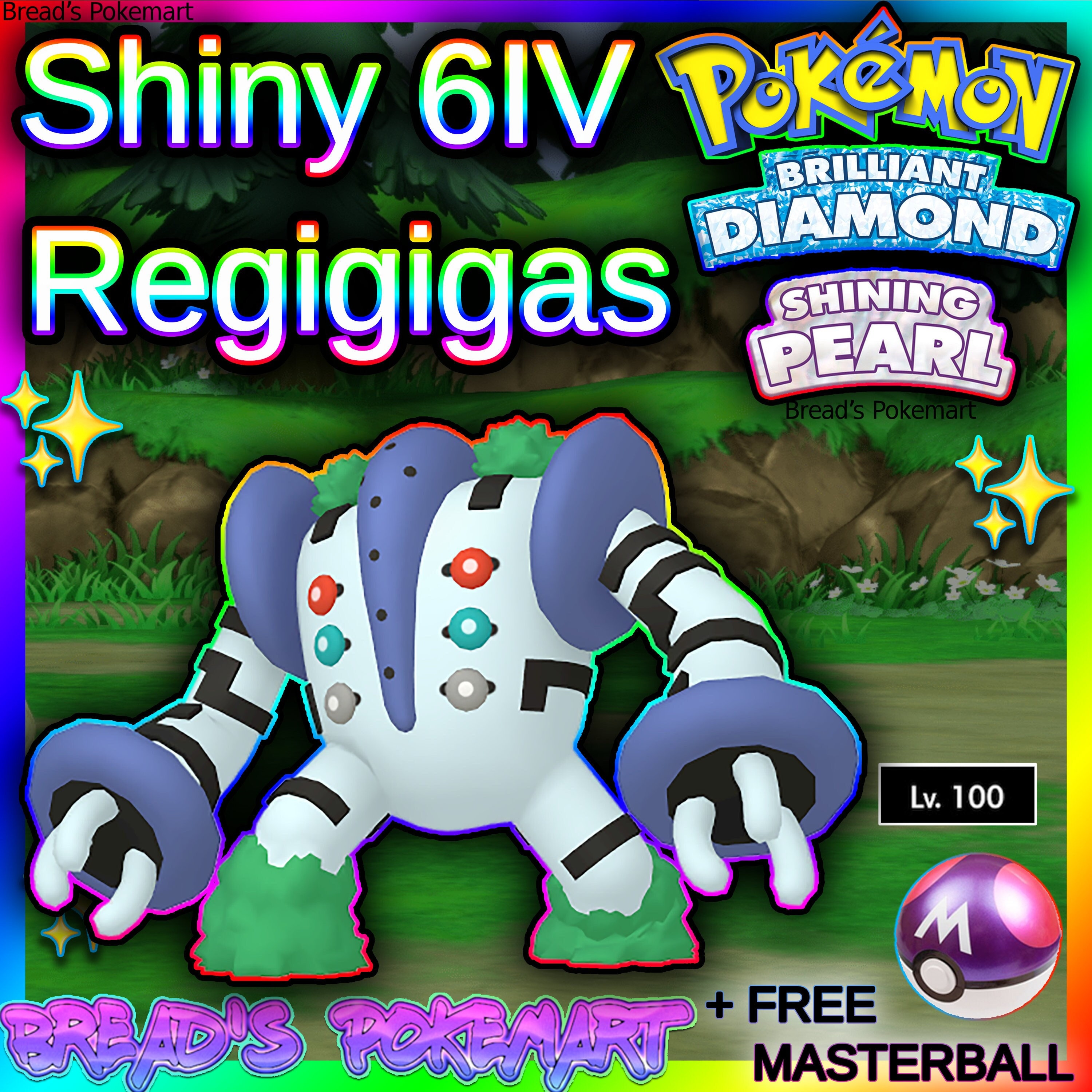 Shiny REGIGIGAS 6IV / Pokemon Brilliant Diamond and Shining 