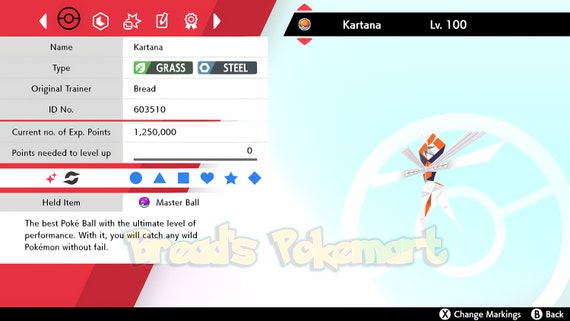 ULTRA SHINY 6IV KARTANA, Pokemon Sword and Shield