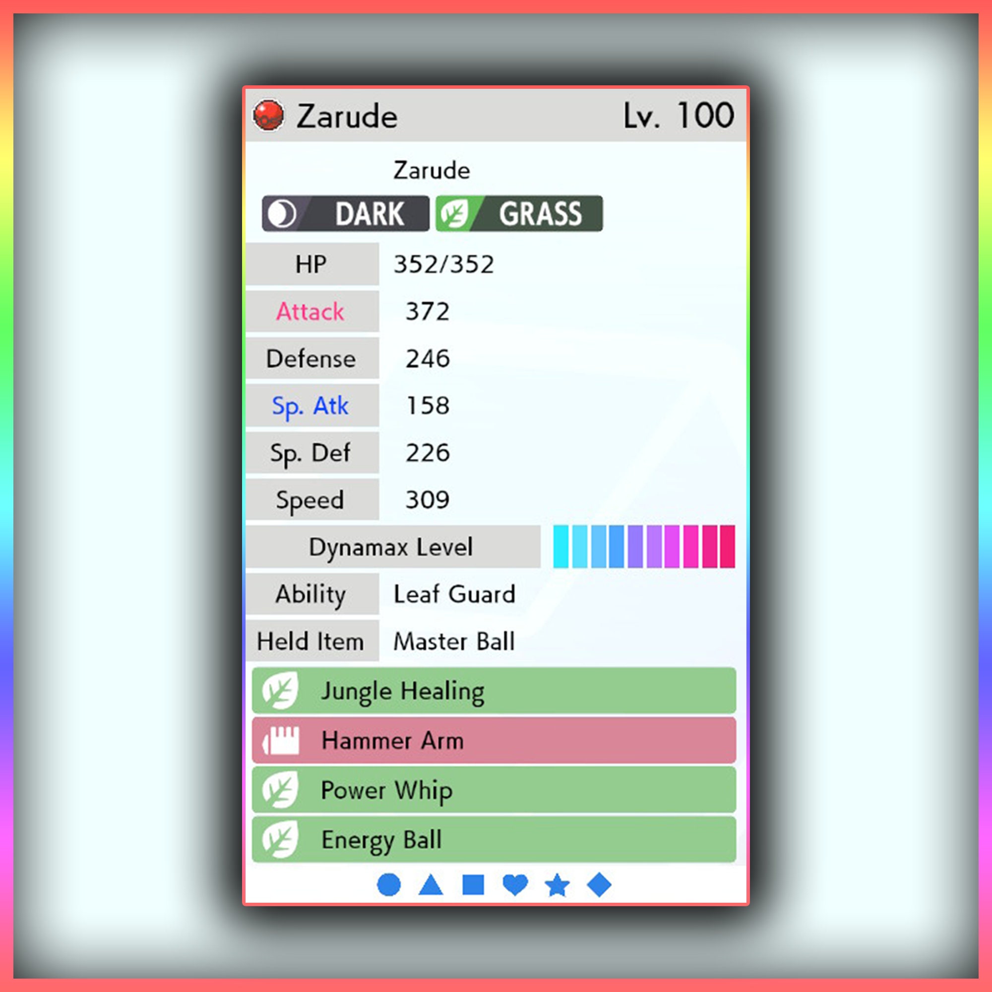 ZARUDE Dada Scarf Form 6IV EVENT Mythical // Pokemon Sword and -  Norway