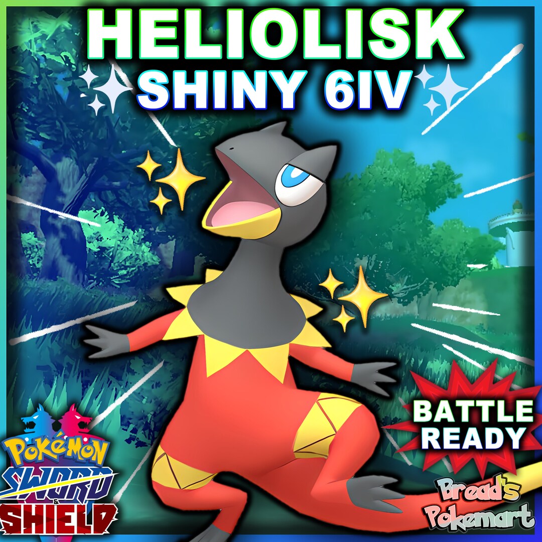 Ultra Shiny 6IV HELIOLISK // Pokemon Sword and Shield // Lv100 Etsy