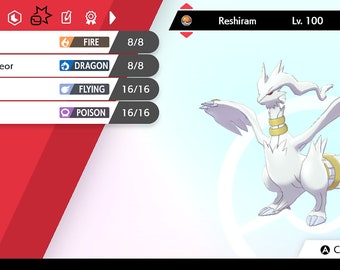 Shiny Reshiram!!! : r/PokemonSwordAndShield