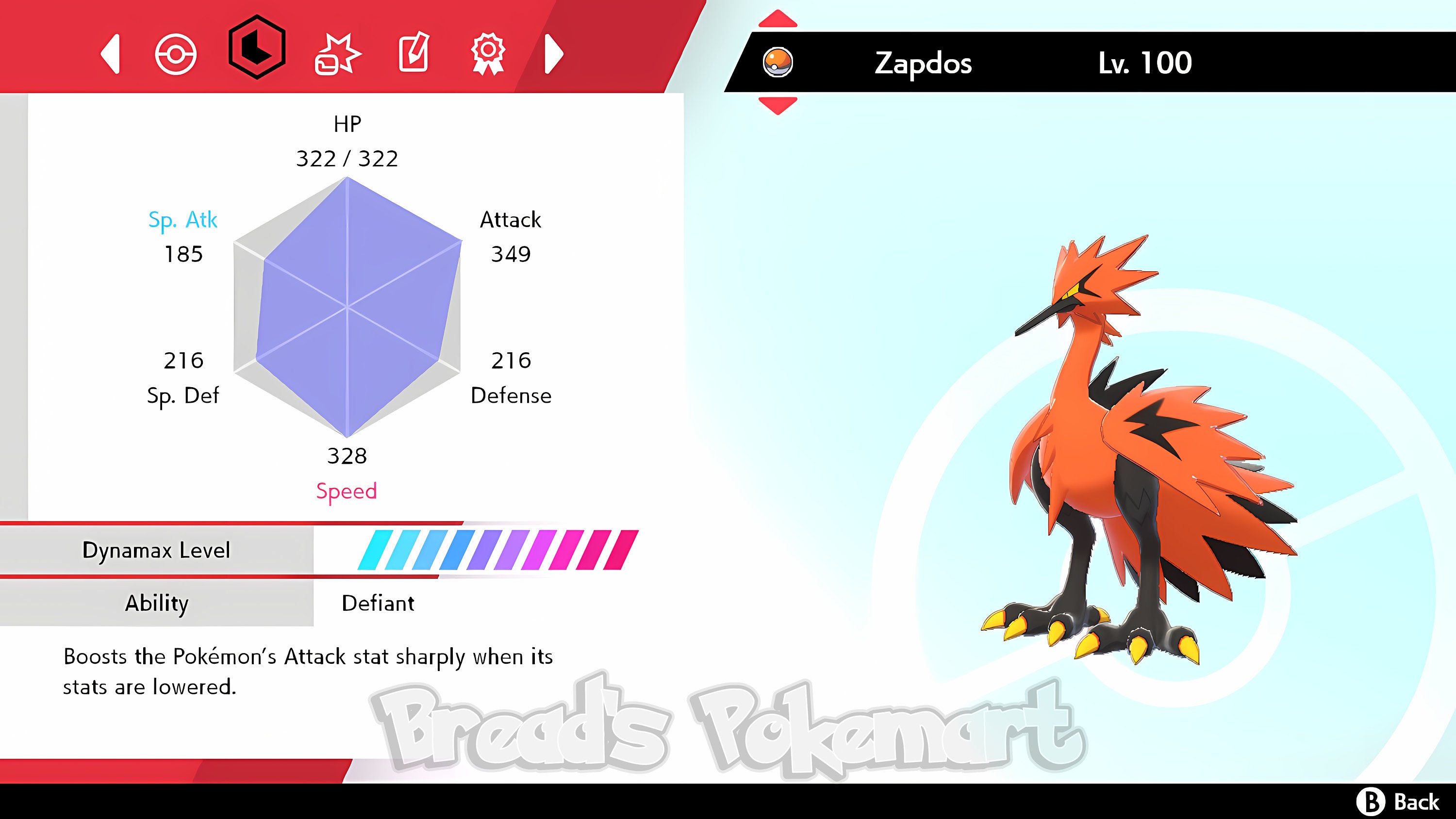 Pokemon Sword and Shield Shiny Articuno 6IV-EV Trained