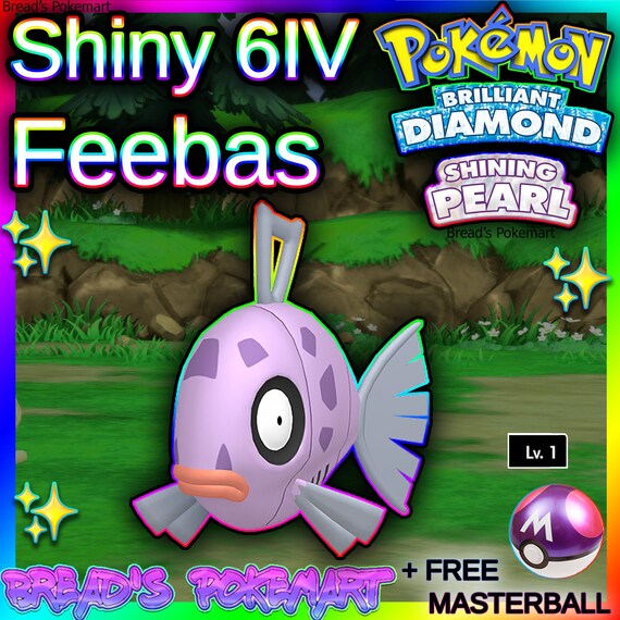 Shiny Feebas 6IV // Pokemon Brilliant Diamond & Shining Pearl Etsy
