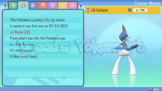 Shiny/non-shiny Ralts/gardevoir/gallade 6IV Pokémon 