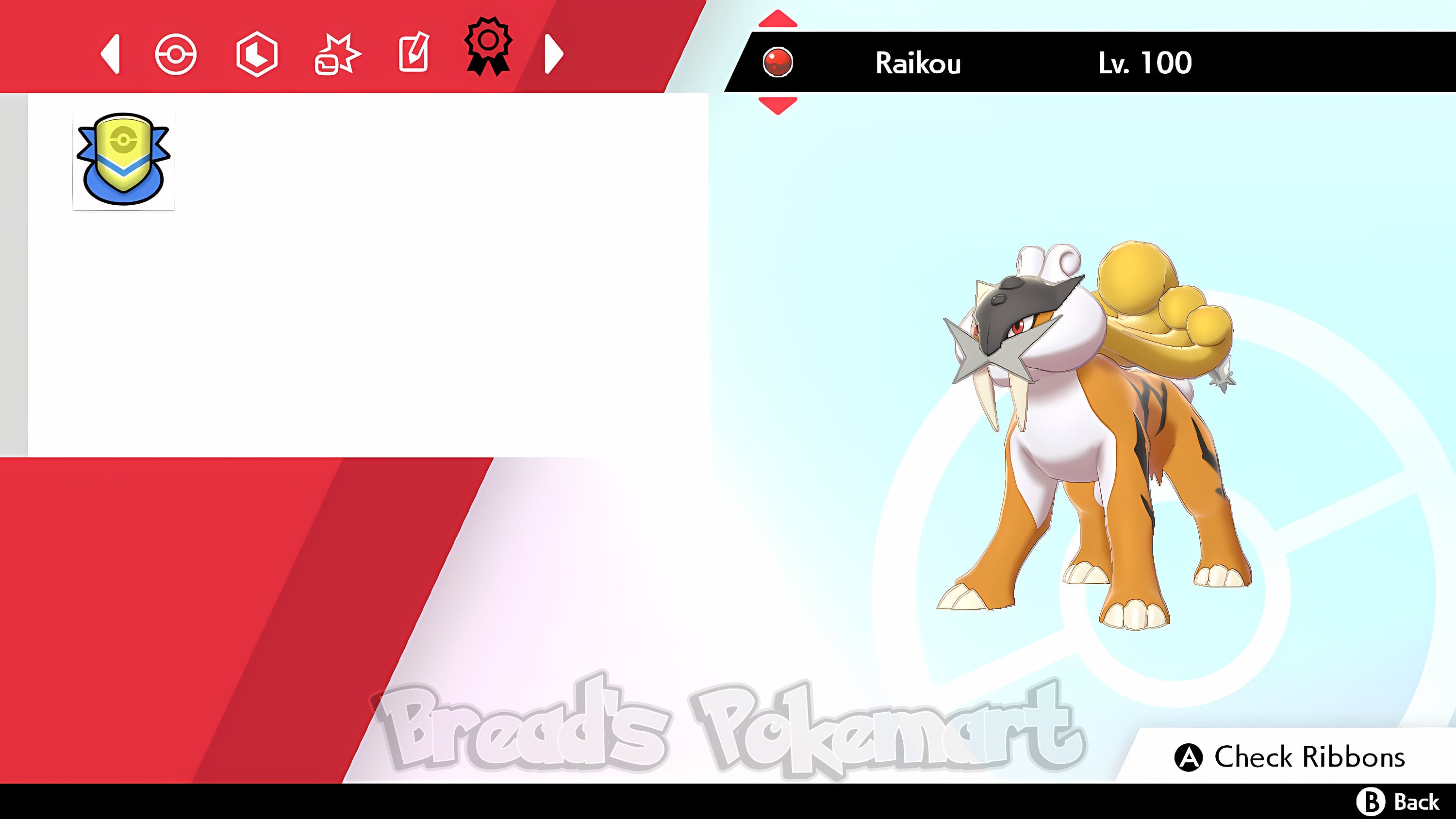 Pokemon Paradox Raikou Raging Bolt Sticker 