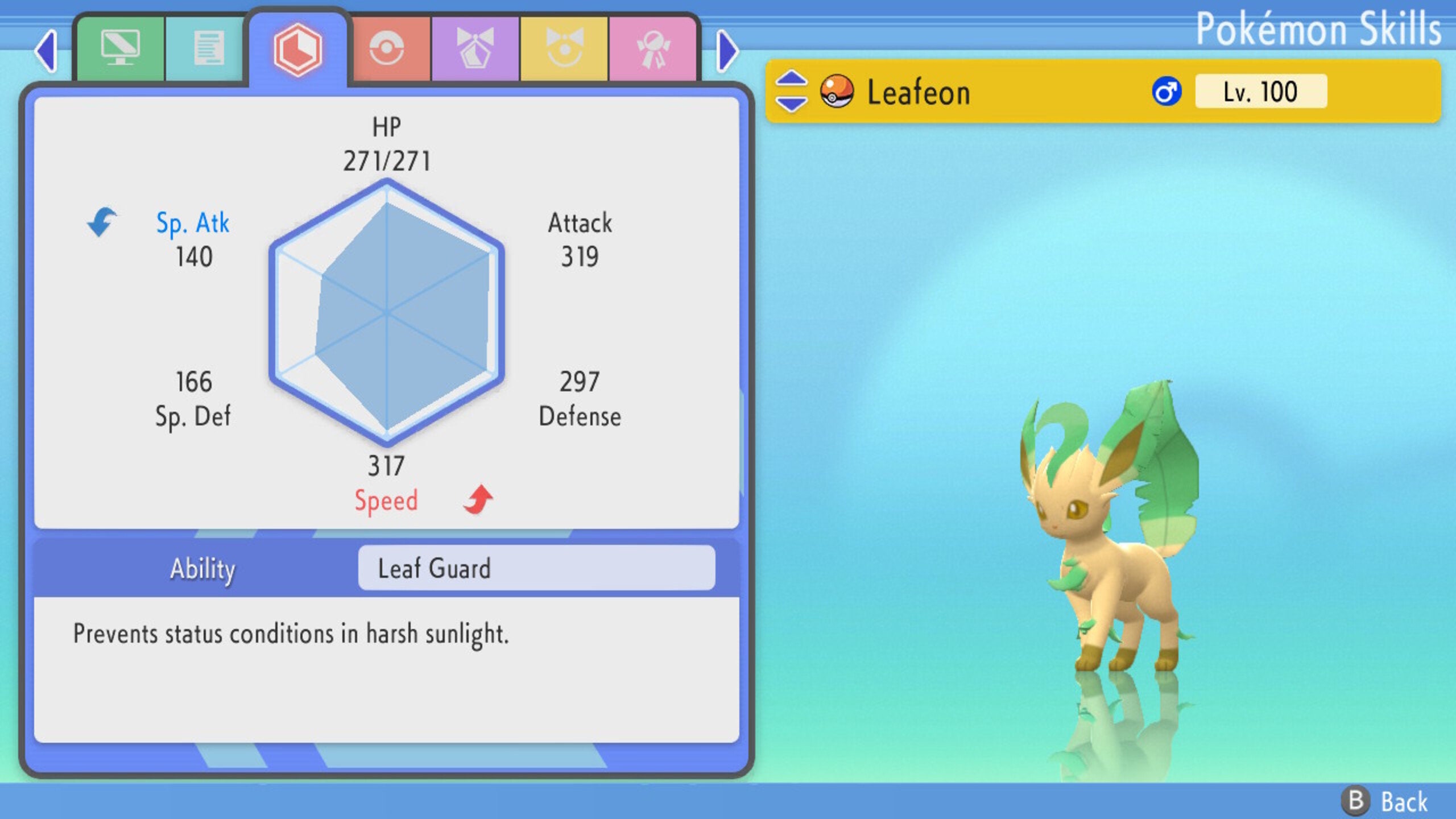 Shiny LEAFEON 6IV Pokemon Sword and Shield Brilliant Diamond