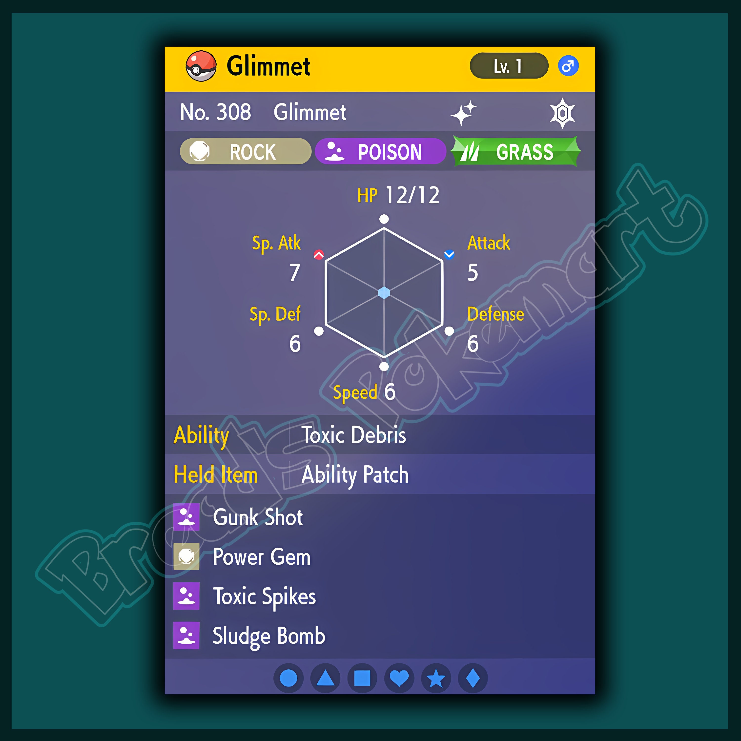 How to get Glimmet in Pokemon Brick Bronze 