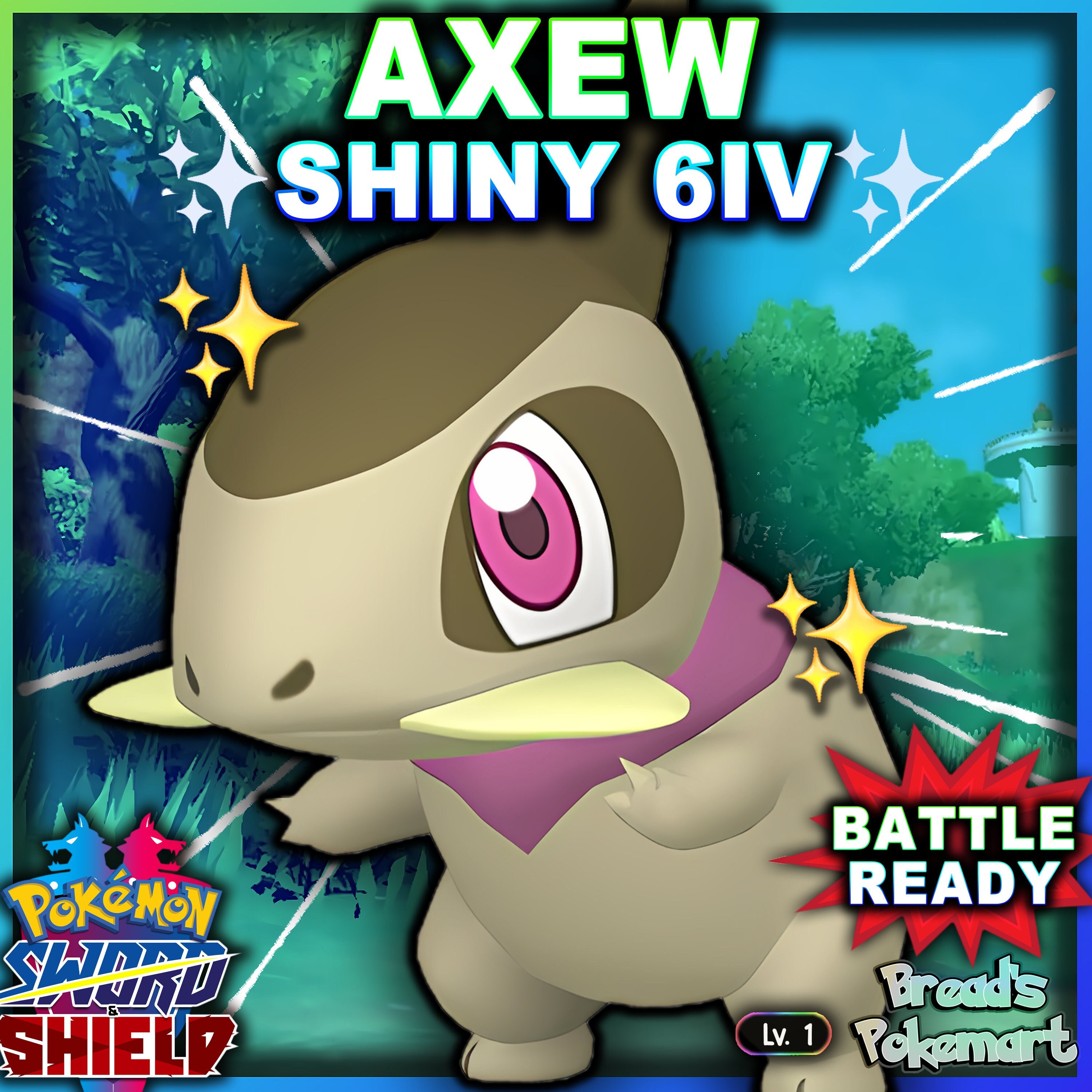 Pokemon Sword And Shield Shiny Unova Legendaries Bundle 6IV Battle Ready