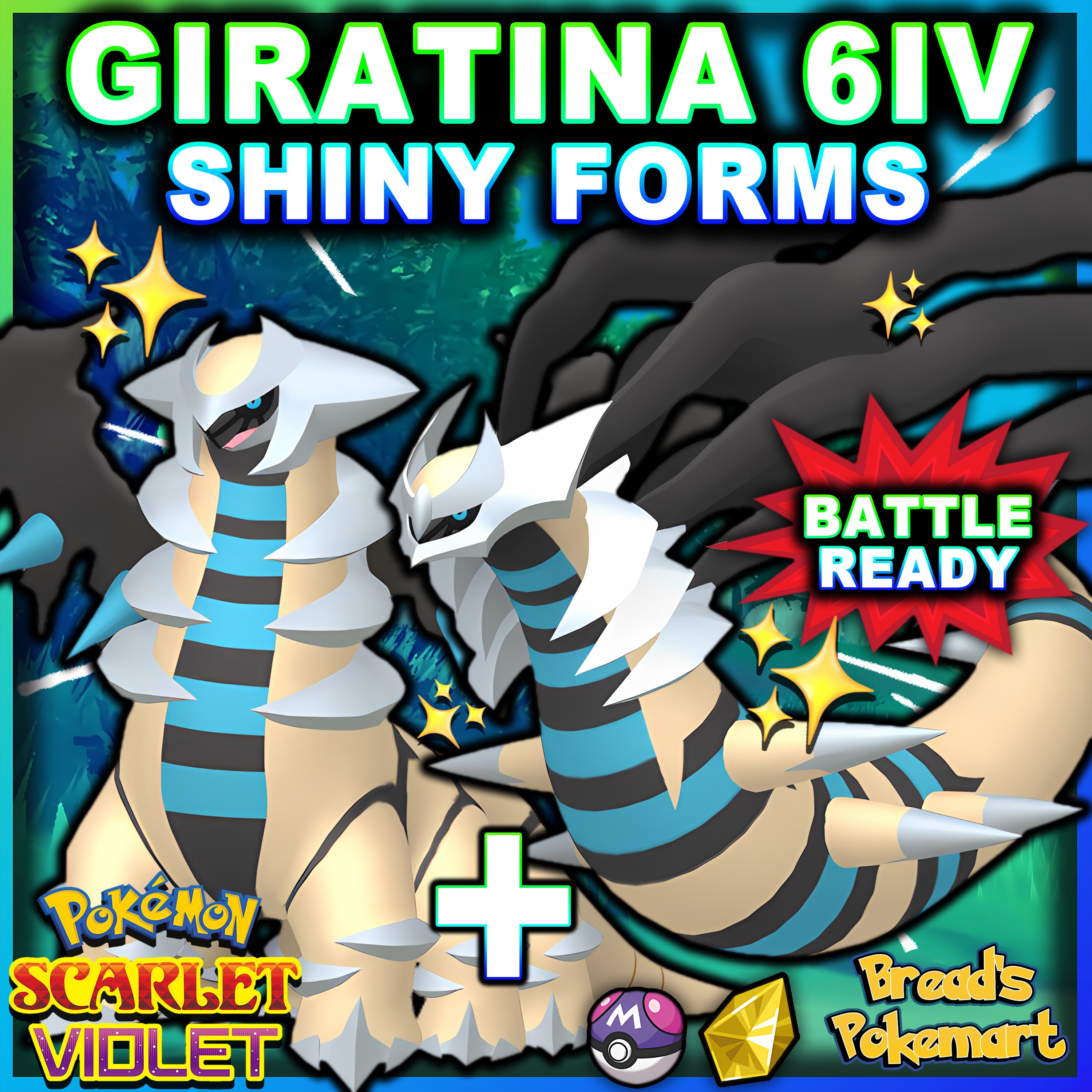 Shiny 6IV Palkia, Giratina, and Dialga in both forms Legendary Pokemon 6 PC  Bundle for Legends Arceus, Scarlet, and Violet - elymbmx