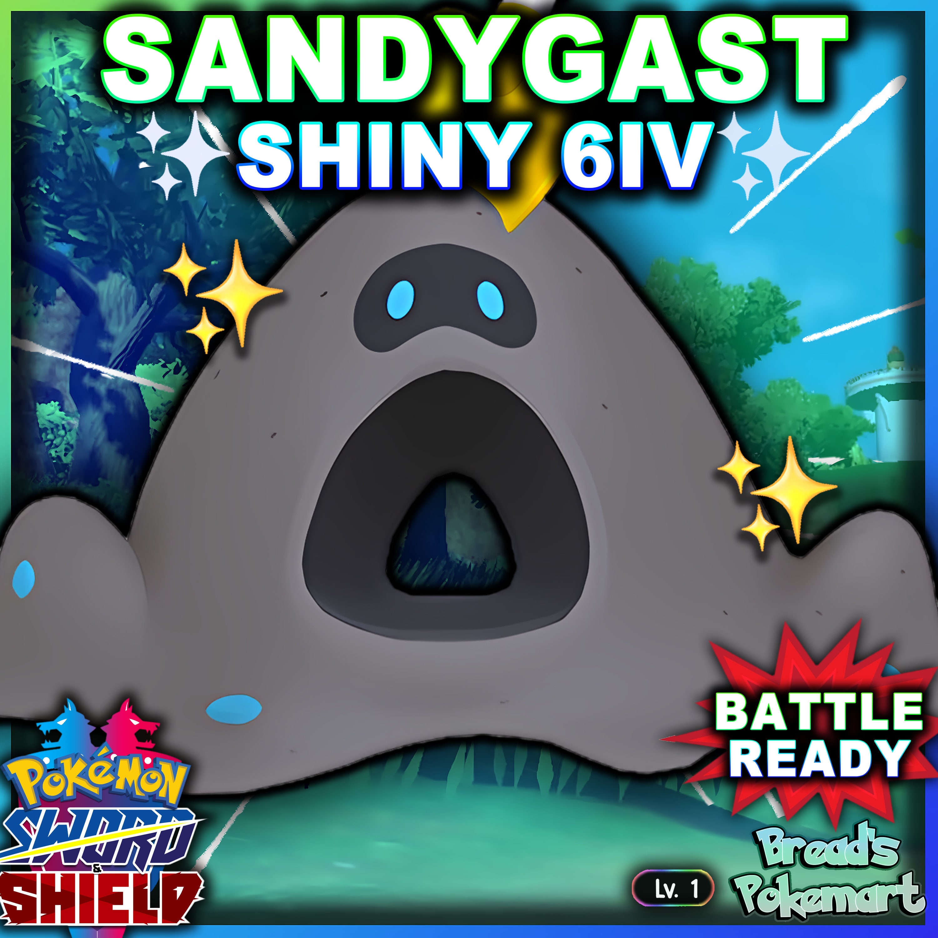 Pokemon Sword and Shield Ultra Shiny Ho-Oh 6IV-EV Trained