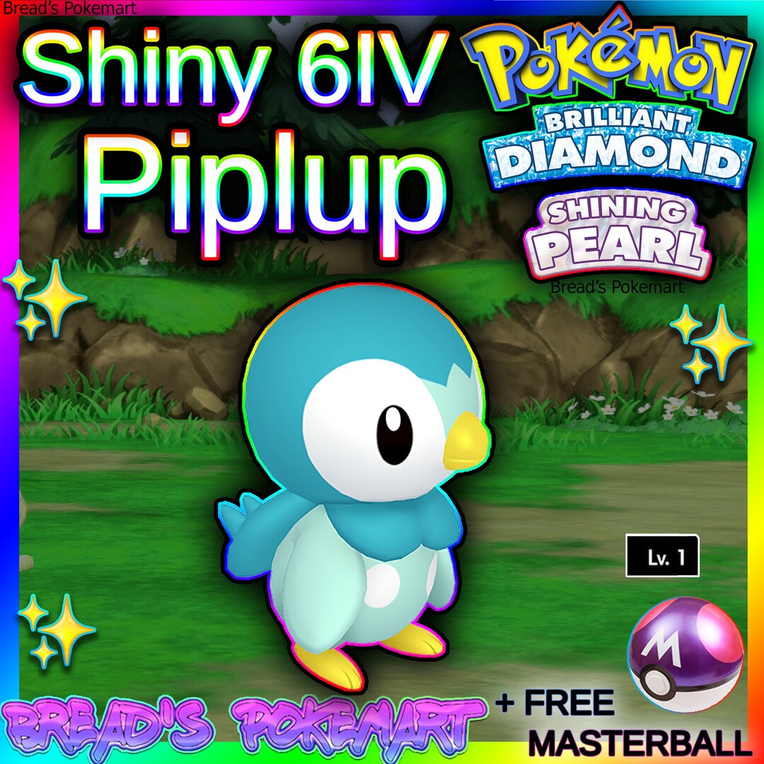 Pokemon Brilliant Diamond Shining Pearl BDSP Starters Shiny 6IV Custom  Trading