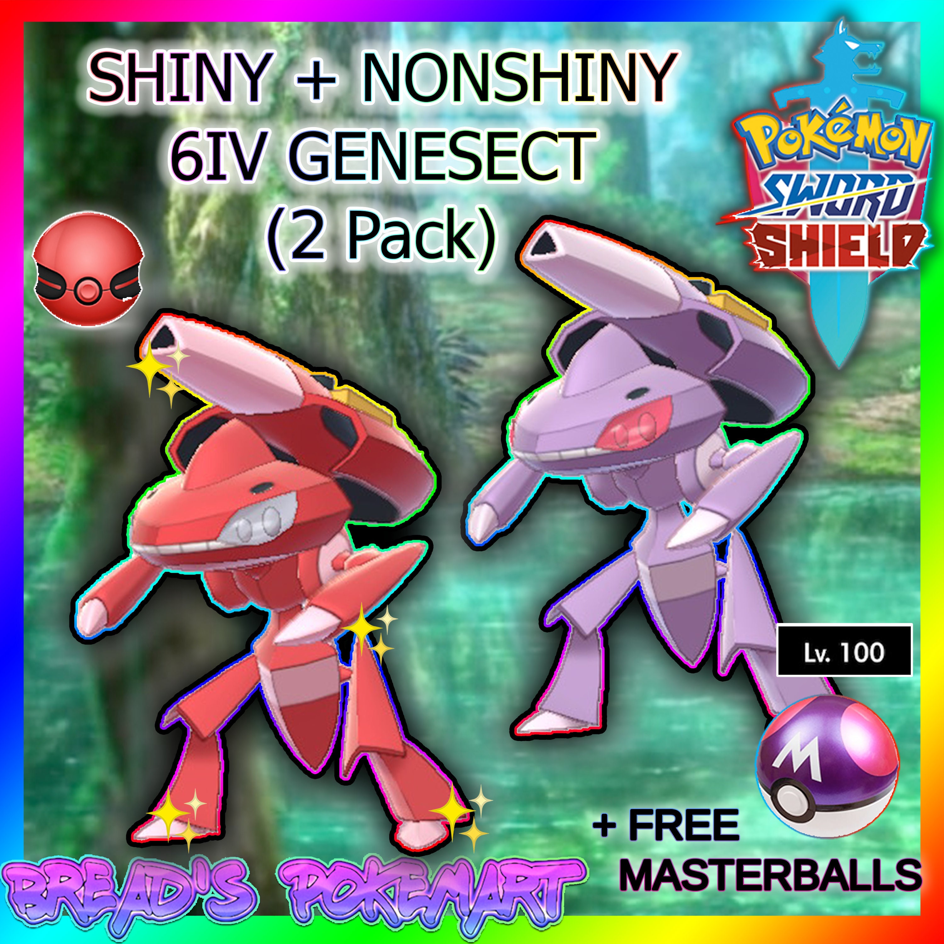 Pokemon shiny genesect 6
