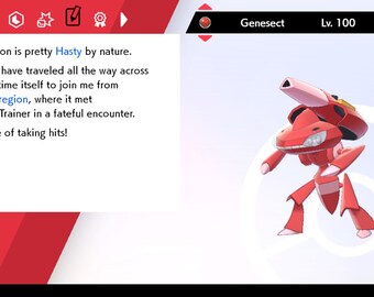 Pokemon Sword and Shield // GENESECT 6IV Events 2 Pack SHINY