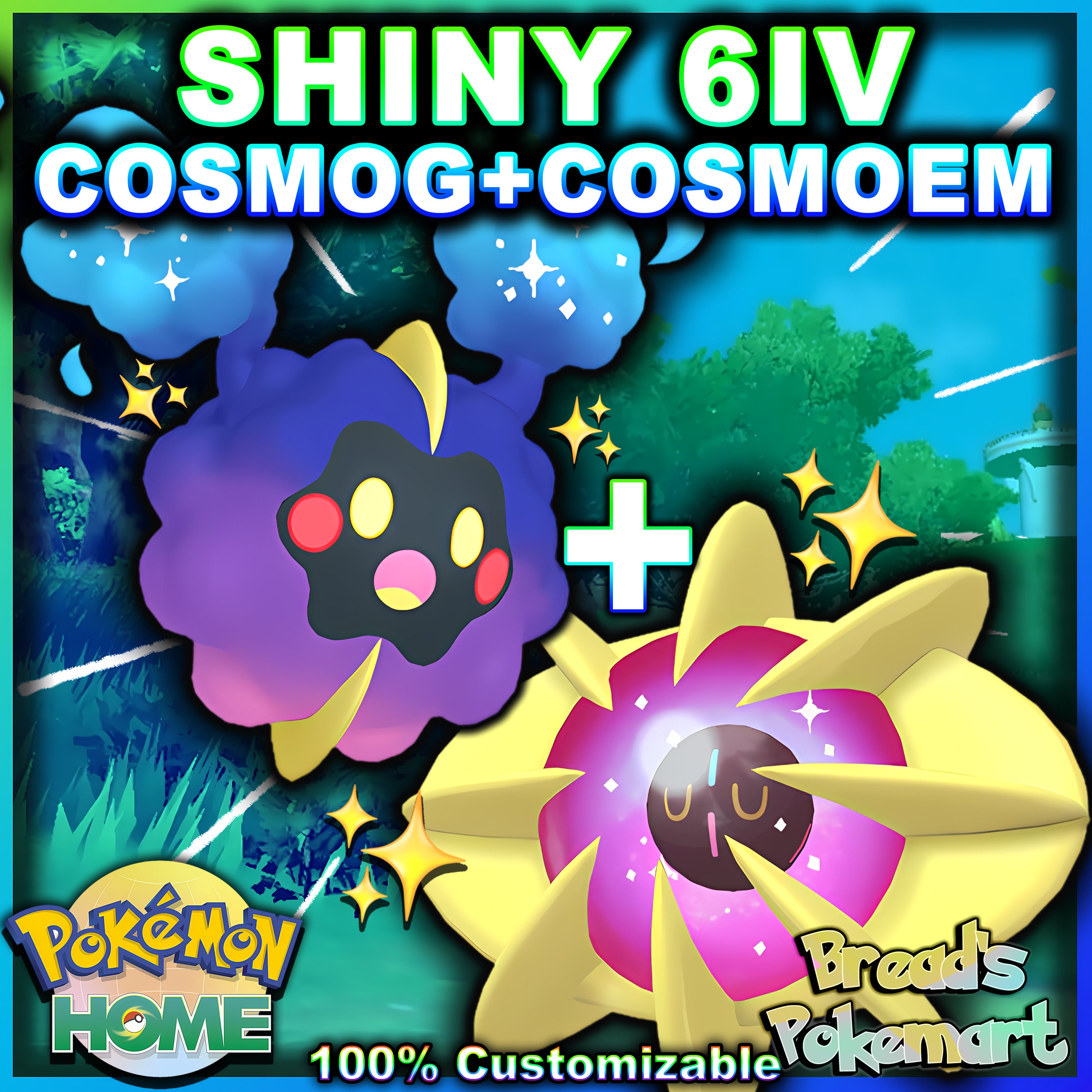 Pokemon Sword and Sheild // 6IV DEX COMPLETION PACK // Comsog Cosmoem Solgaleo  Lunala Shiny Solgaleo Shiny Lunala // Fast Link Trades -  Israel