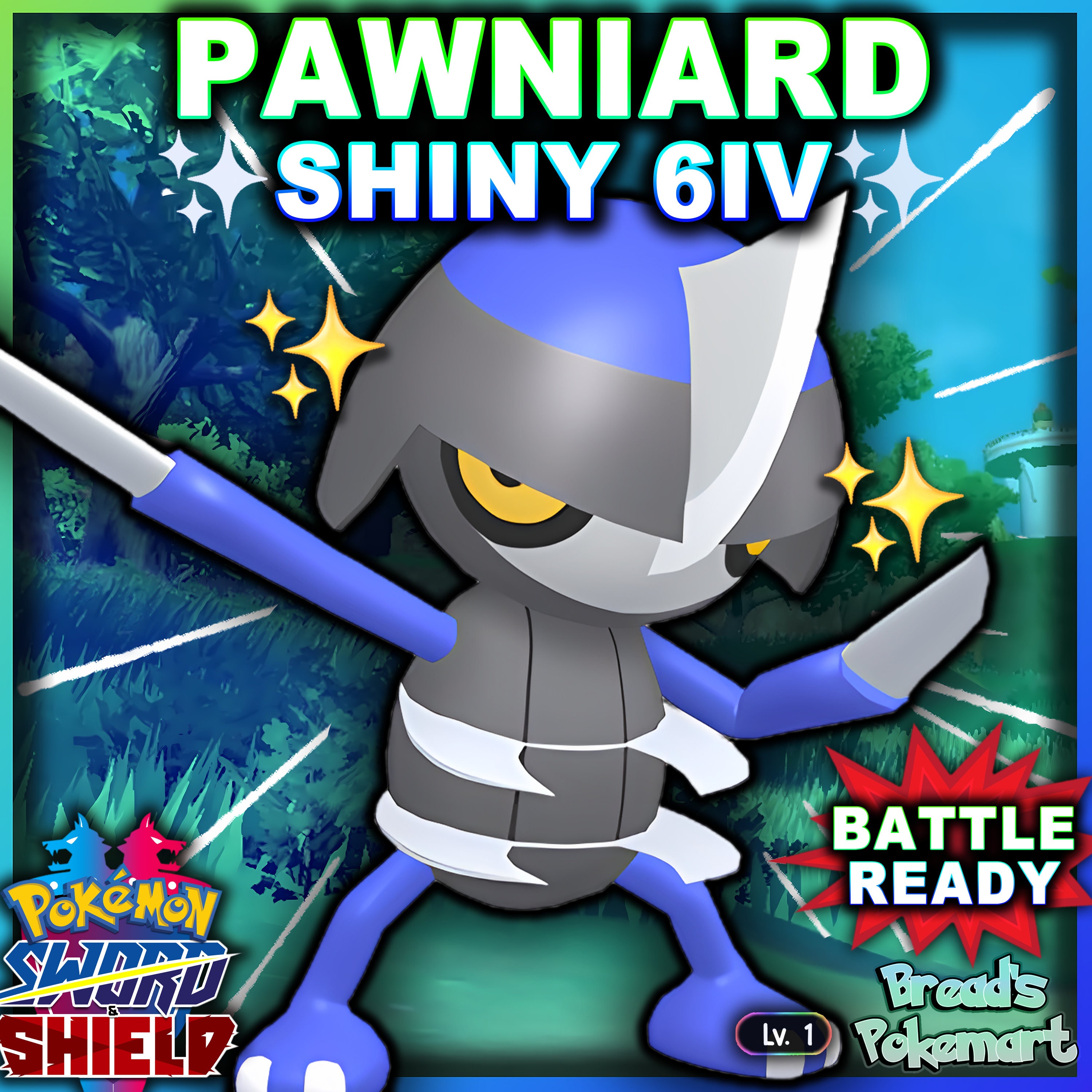 KINGAMBIT SHINY 6IV Any Item Ready for Competitive Battle -  Sweden