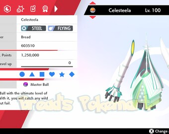 Ultra SHINY 6IV CELESTEELA / Pokemon Sword and Shield / Alolan -  Israel