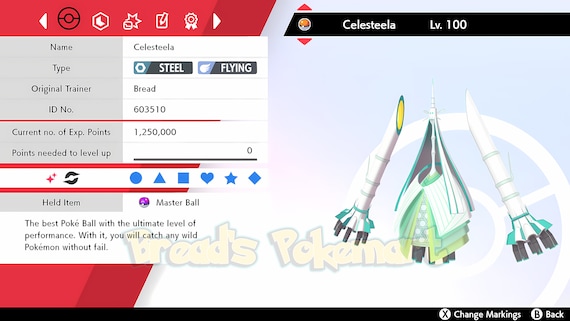 Ultra SHINY 6IV CELESTEELA / Pokemon Sword and Shield / Alolan -   Singapore