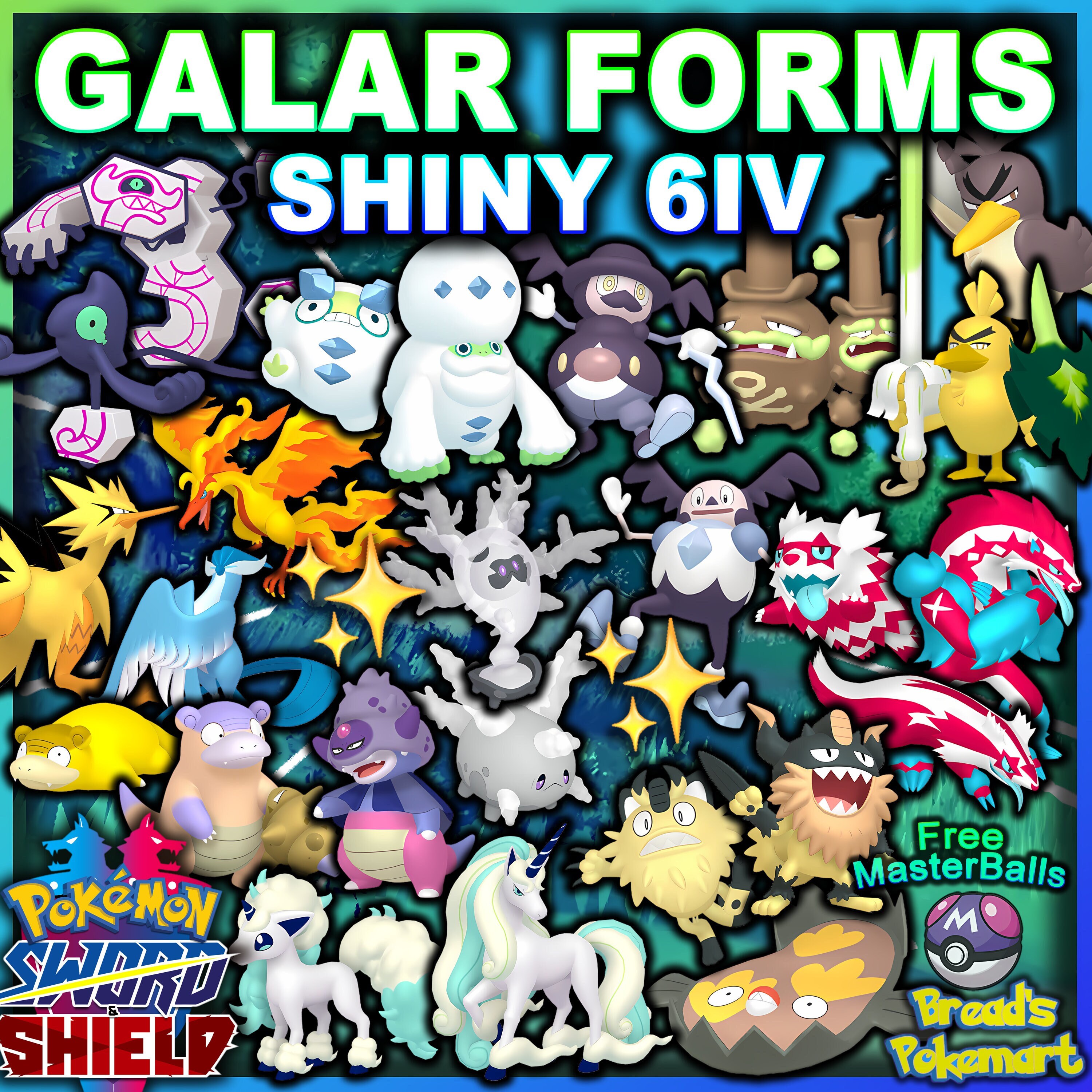 Shiny Farfetch'd/Sirfetch'd (Galarian Form) 6IV - Pokemon Sword/Shield